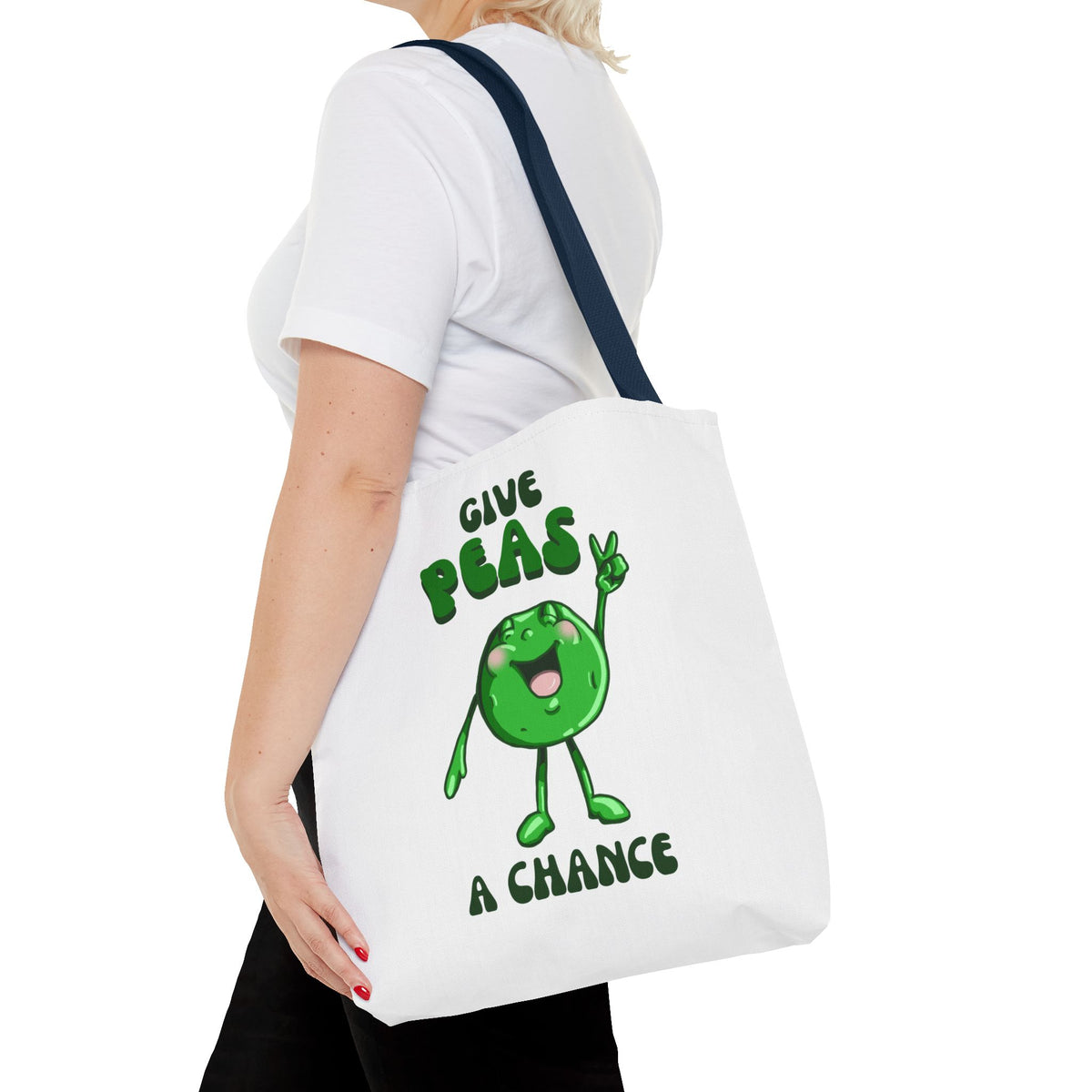 "Give Peas a Chance" Tote Bag