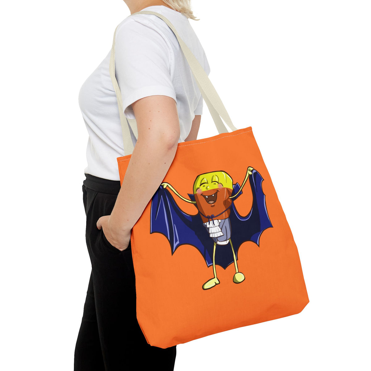 "Candy Corn Dracula" Tote Bag