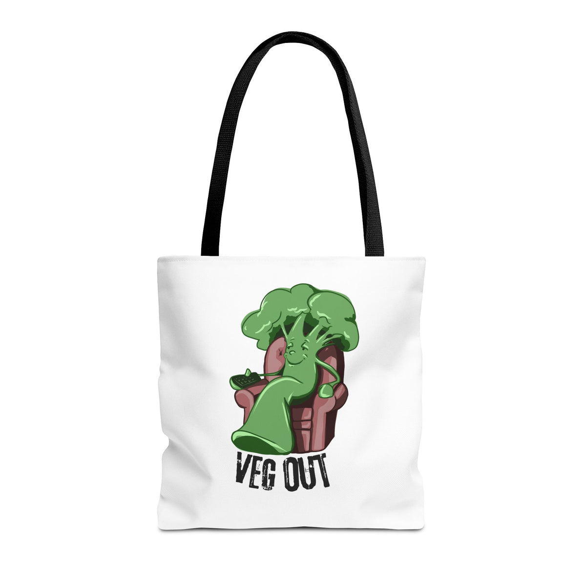 "Veg Out" Tote Bag - Fun Veggie Design for Plant Lovers