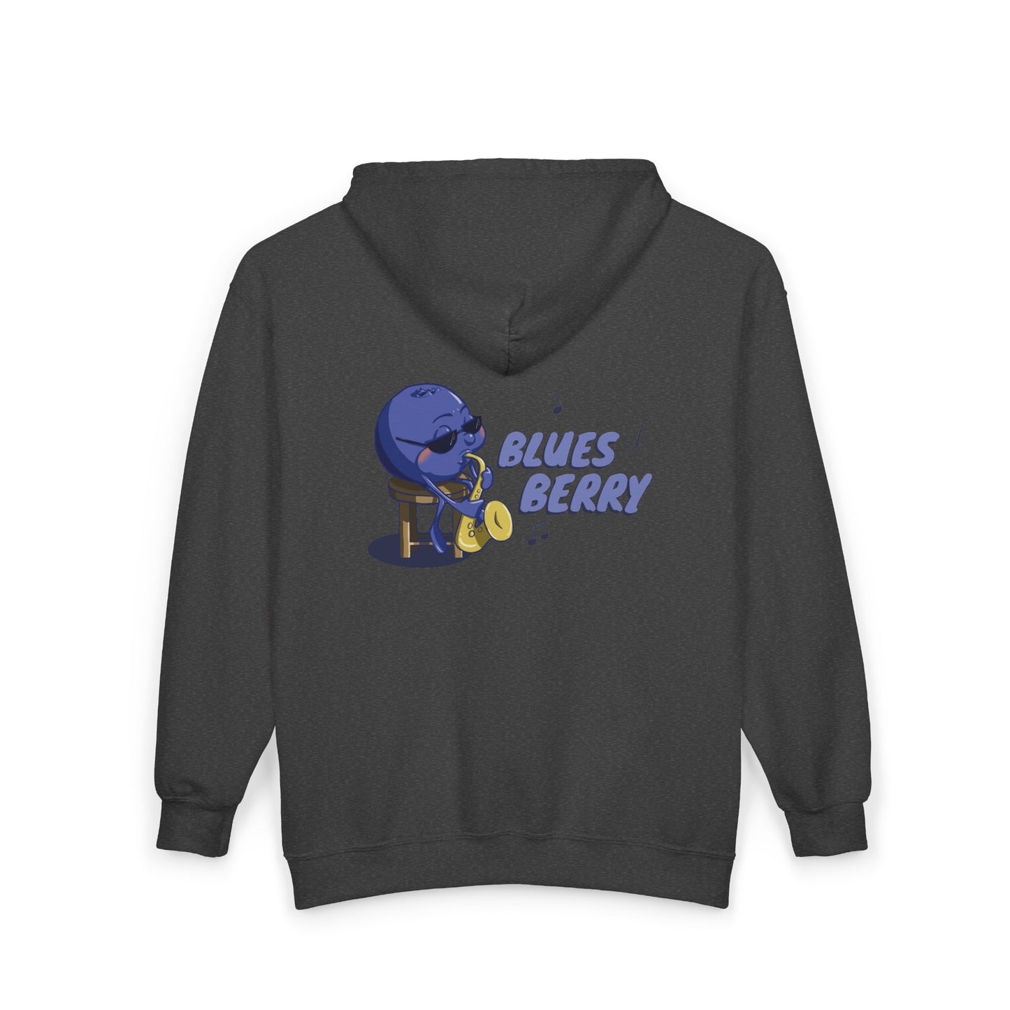 "Blues Berry" Unisex Heavy Blend™ Full Zip Hooded Sweatshirt