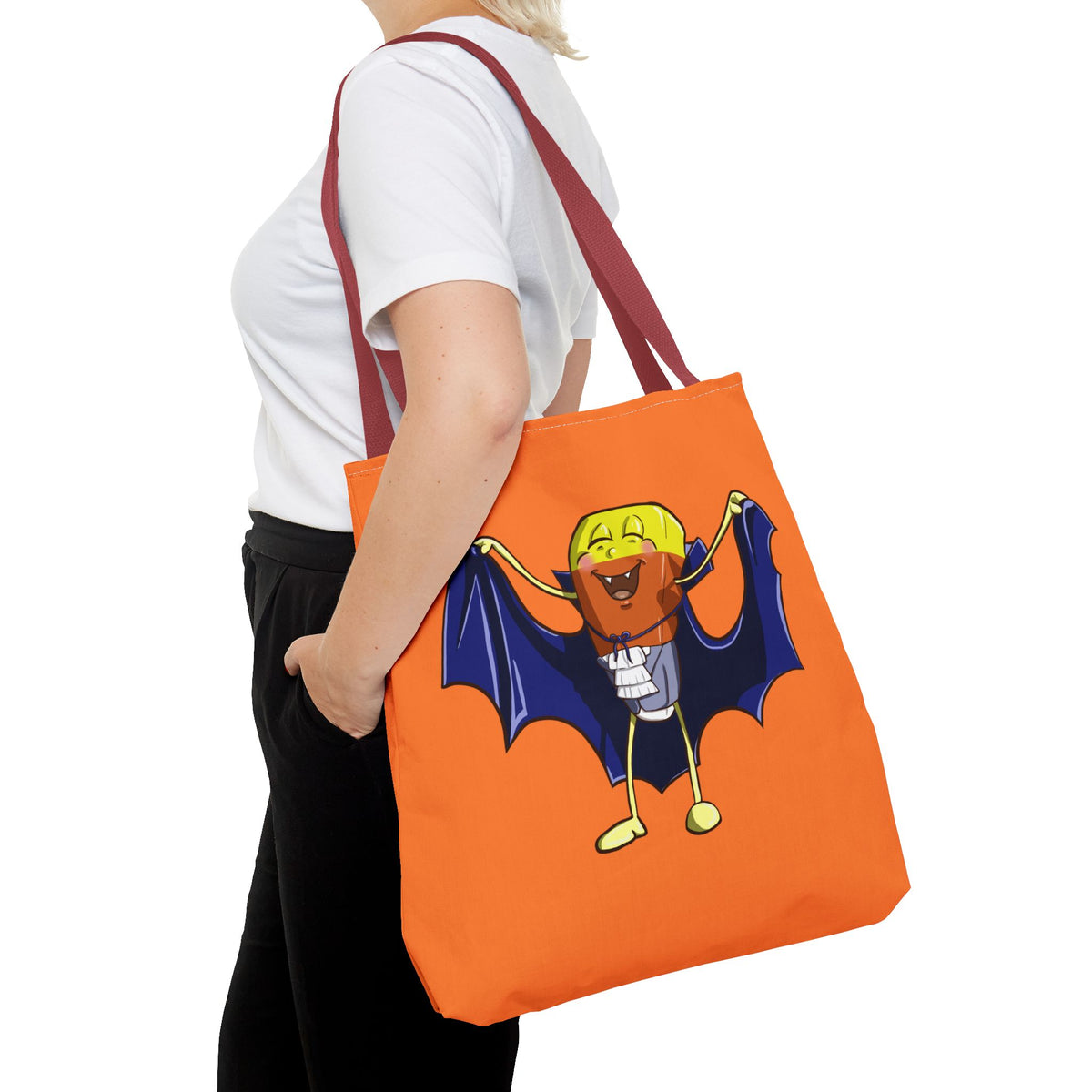 "Candy Corn Dracula" Tote Bag