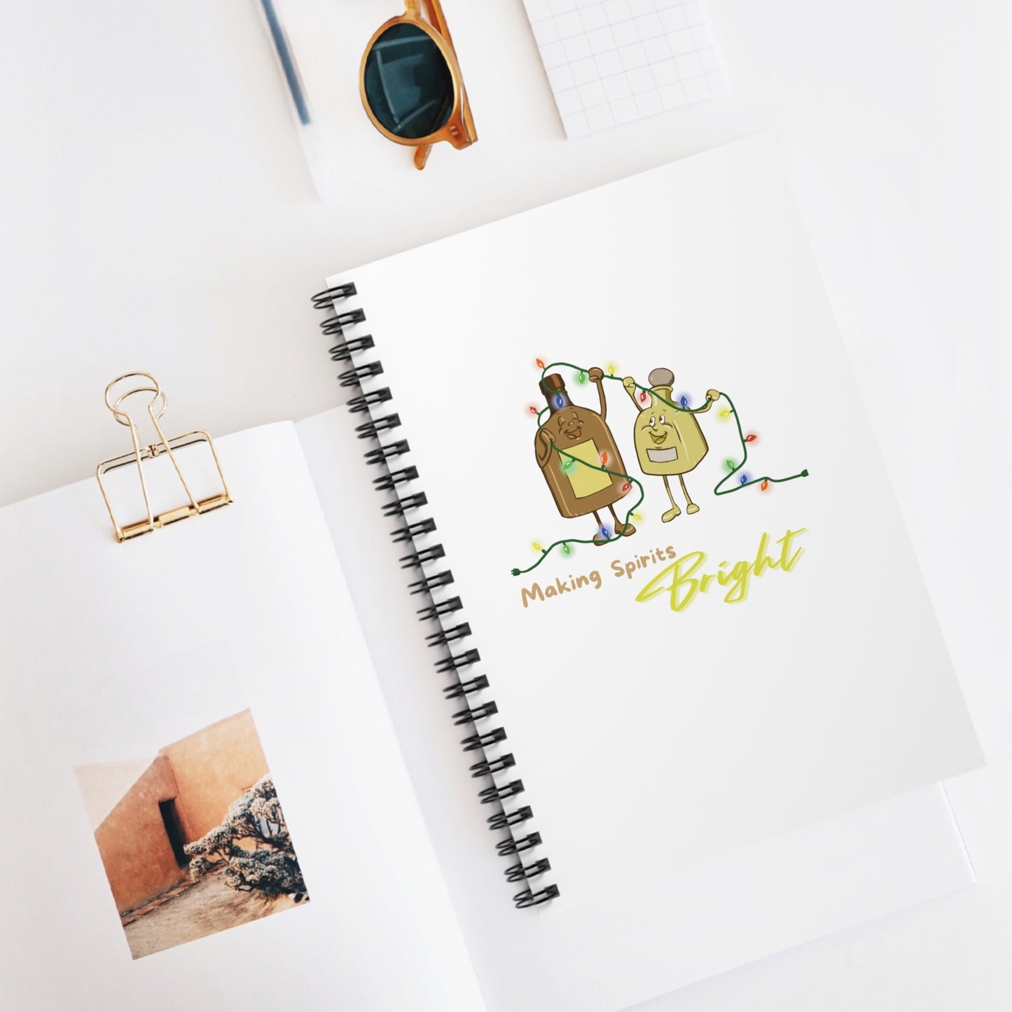 "Making Spirits Bright" Spiral Journal