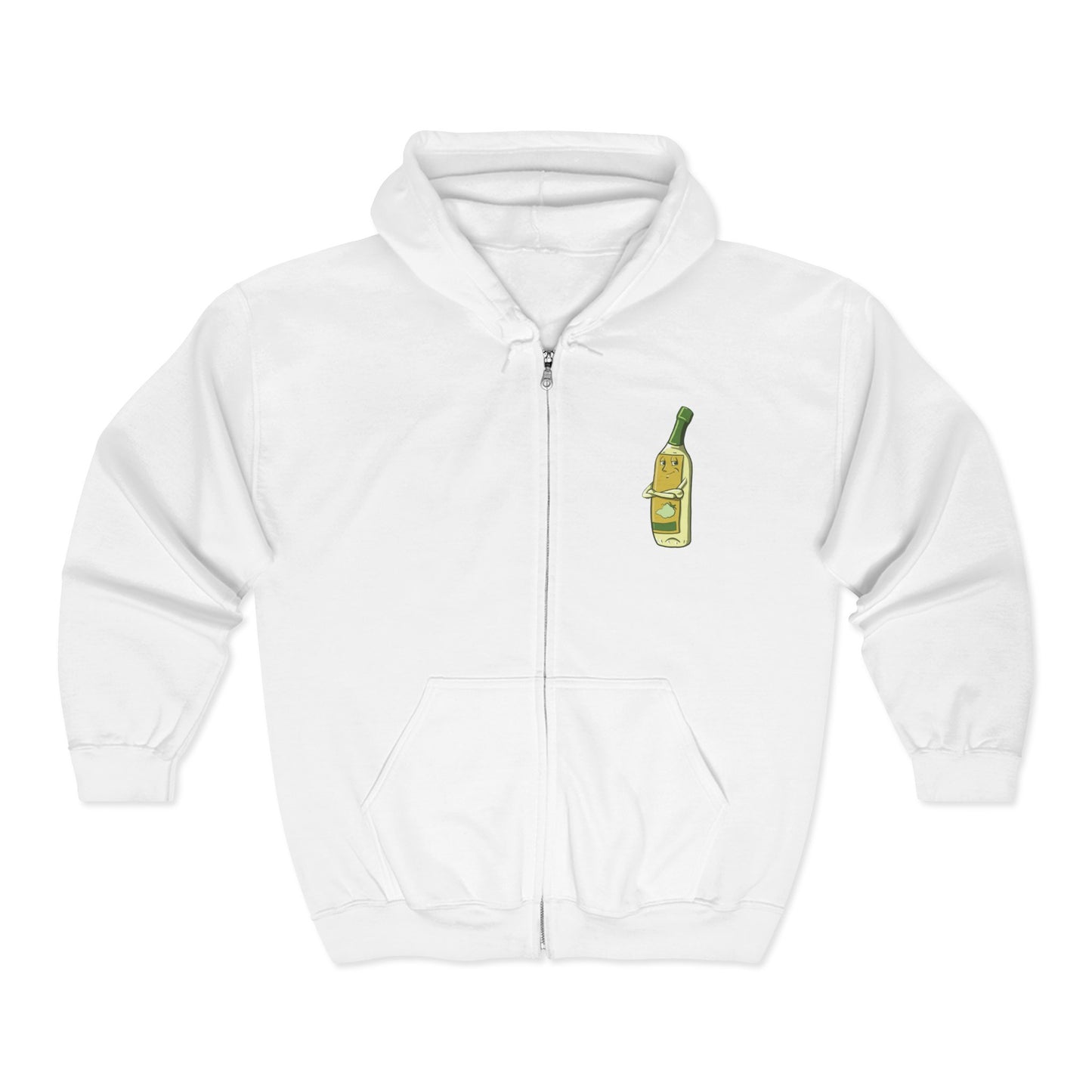 "I've Been Around the Blanc" Unisex Heavy Blend™ Full Zip Hooded Sweatshirt