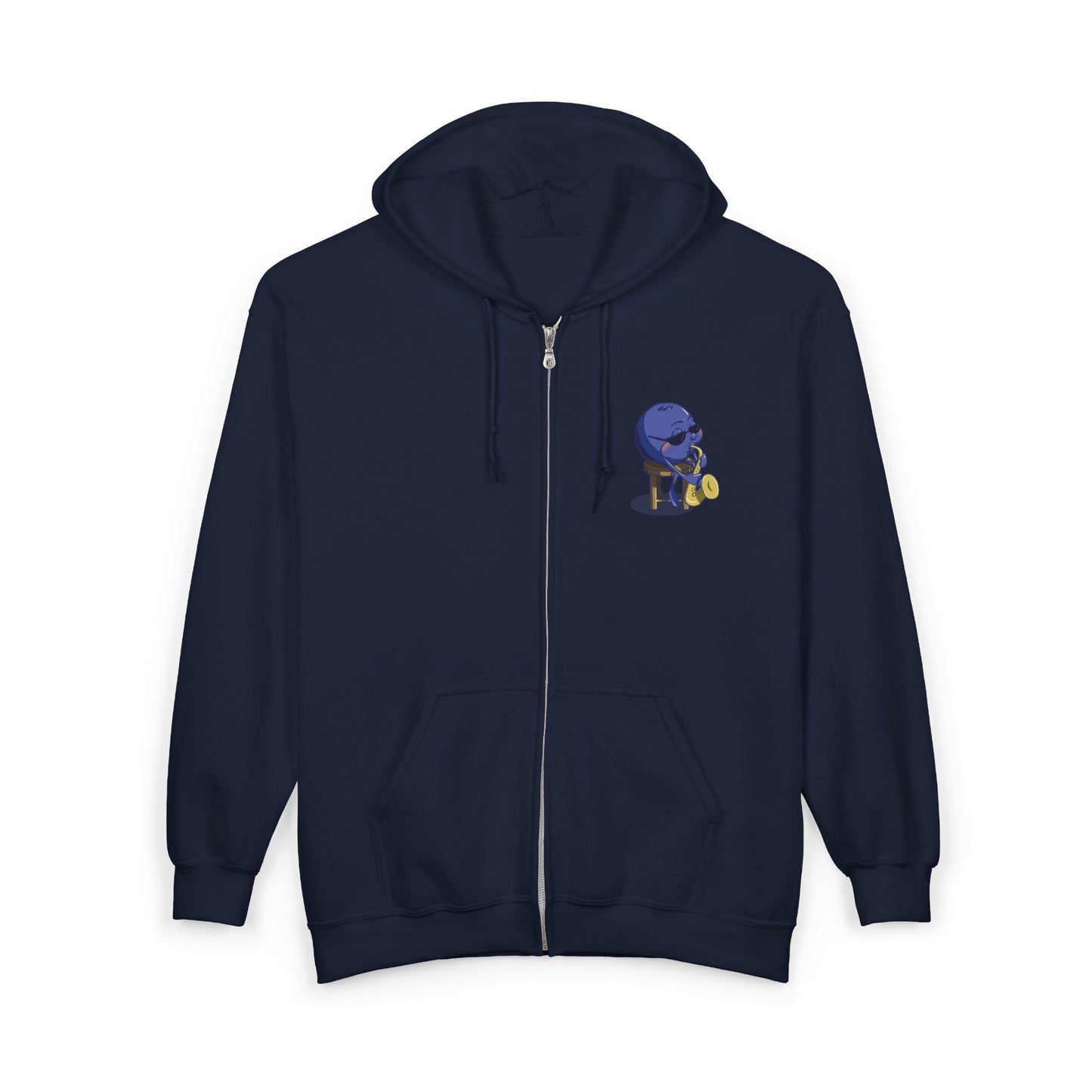 "Blues Berry" Unisex Heavy Blend™ Full Zip Hooded Sweatshirt
