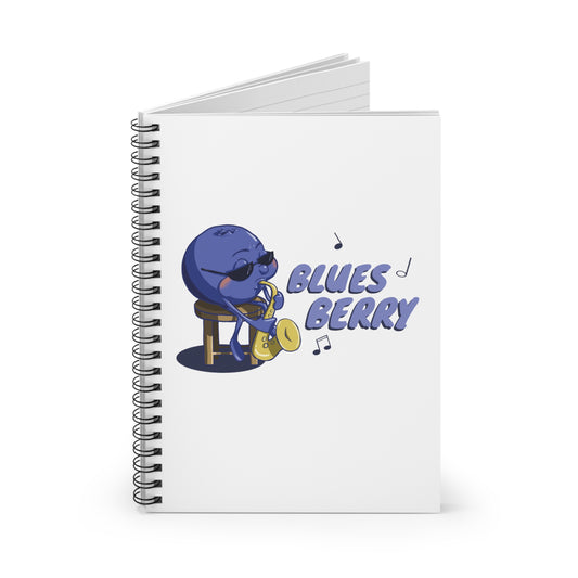 Blues Berry Spiral Journal