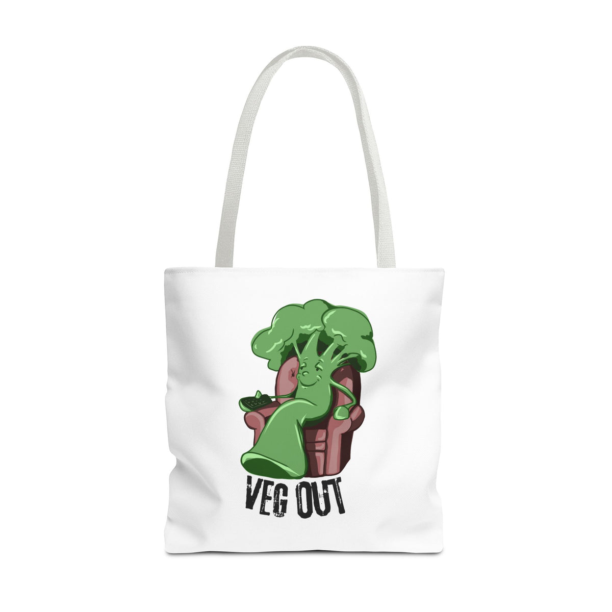 "Veg Out" Tote Bag - Fun Veggie Design for Plant Lovers
