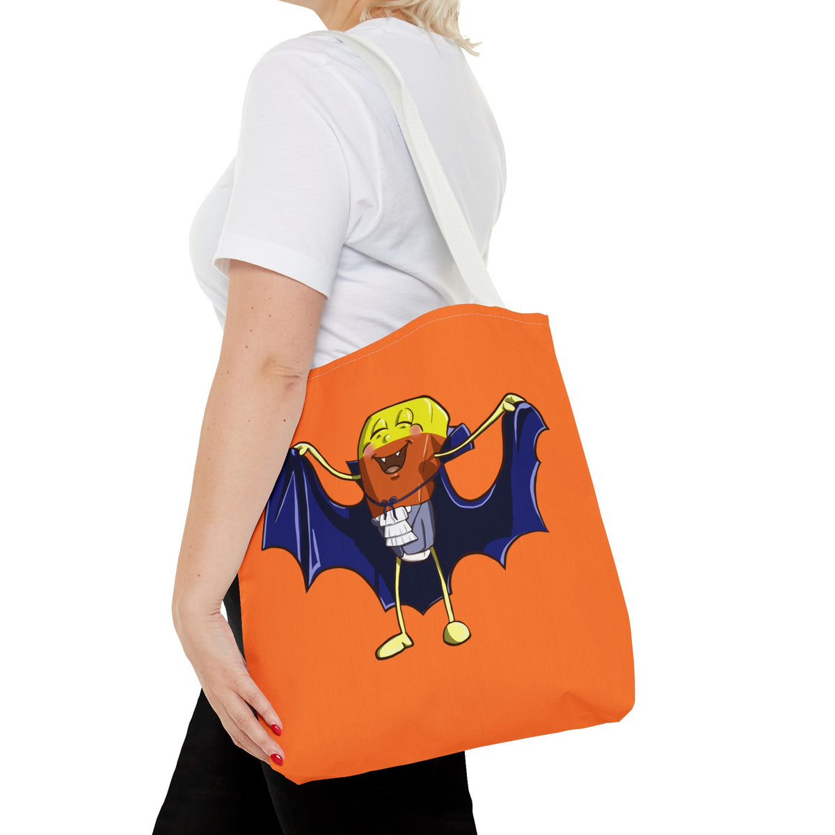"Candy Corn Dracula" Tote Bag