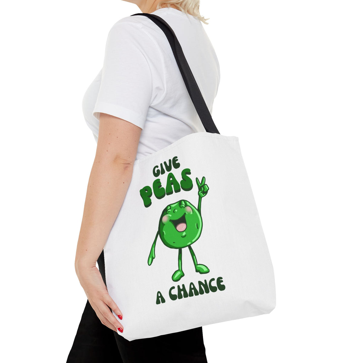 "Give Peas a Chance" Tote Bag