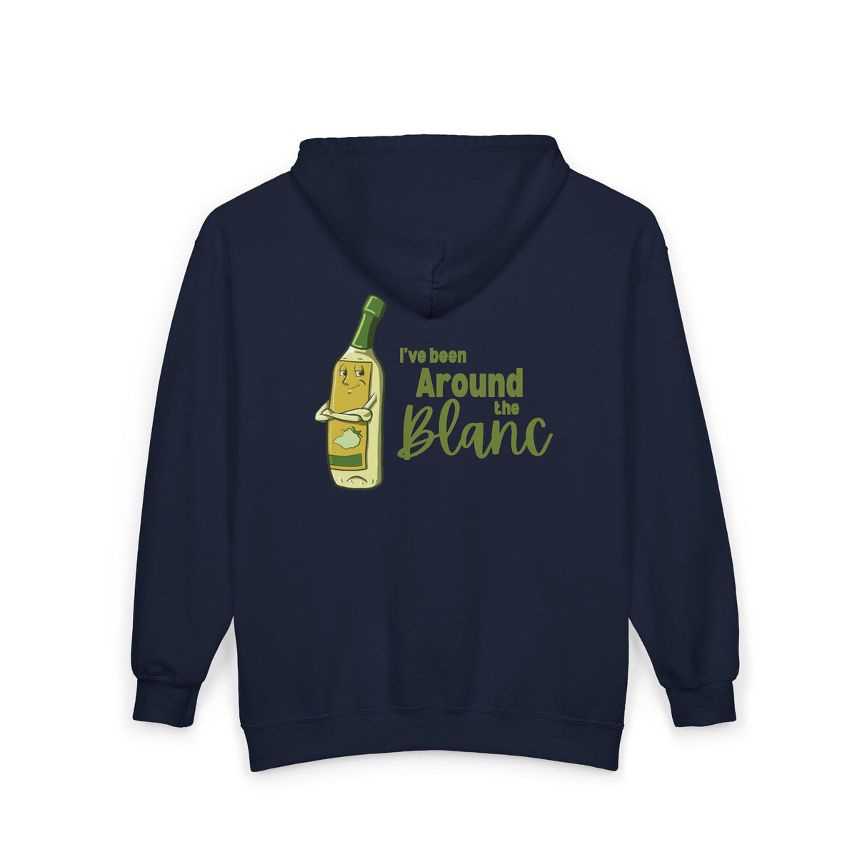 "I've Been Around the Blanc" Unisex Heavy Blend™ Full Zip Hooded Sweatshirt