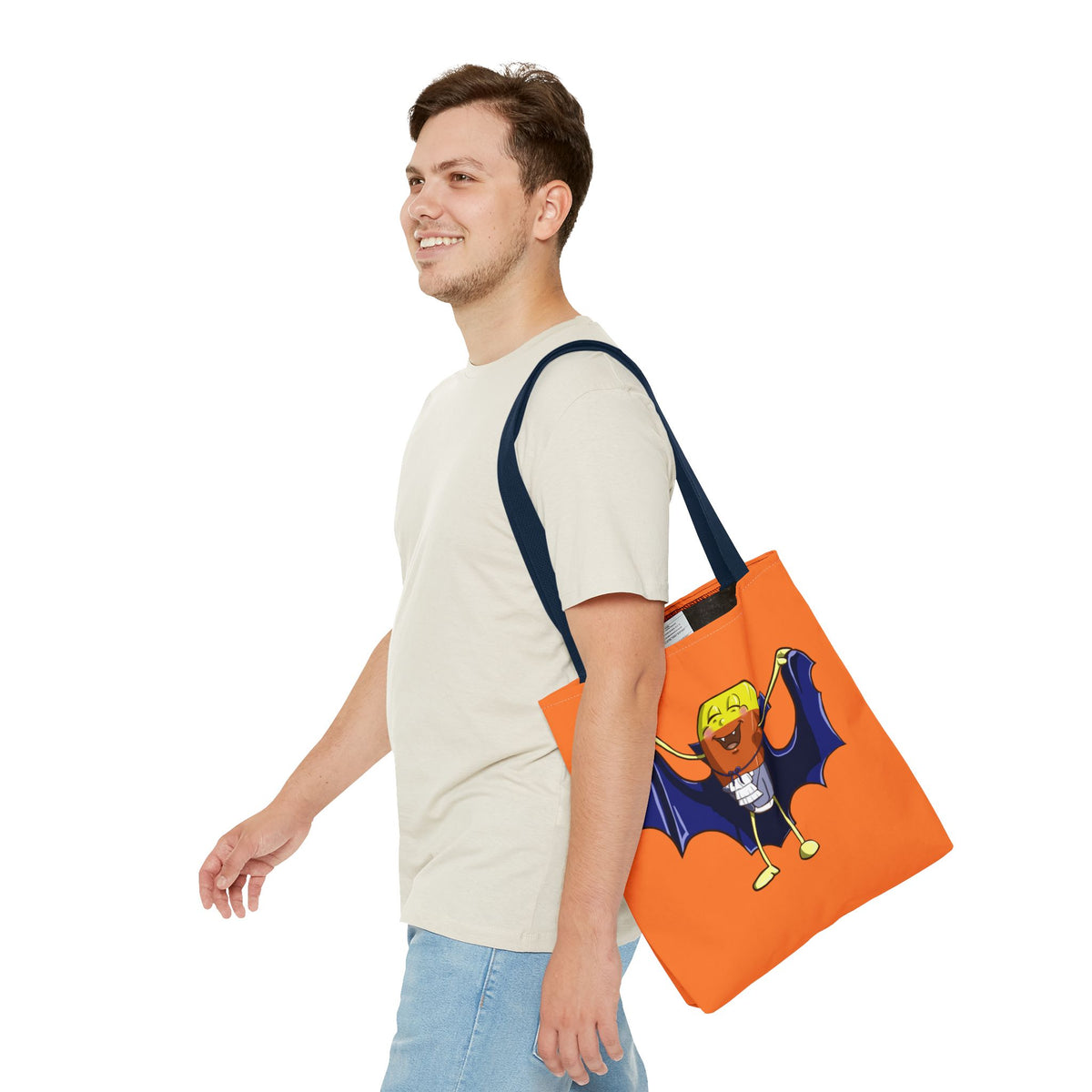 "Candy Corn Dracula" Tote Bag