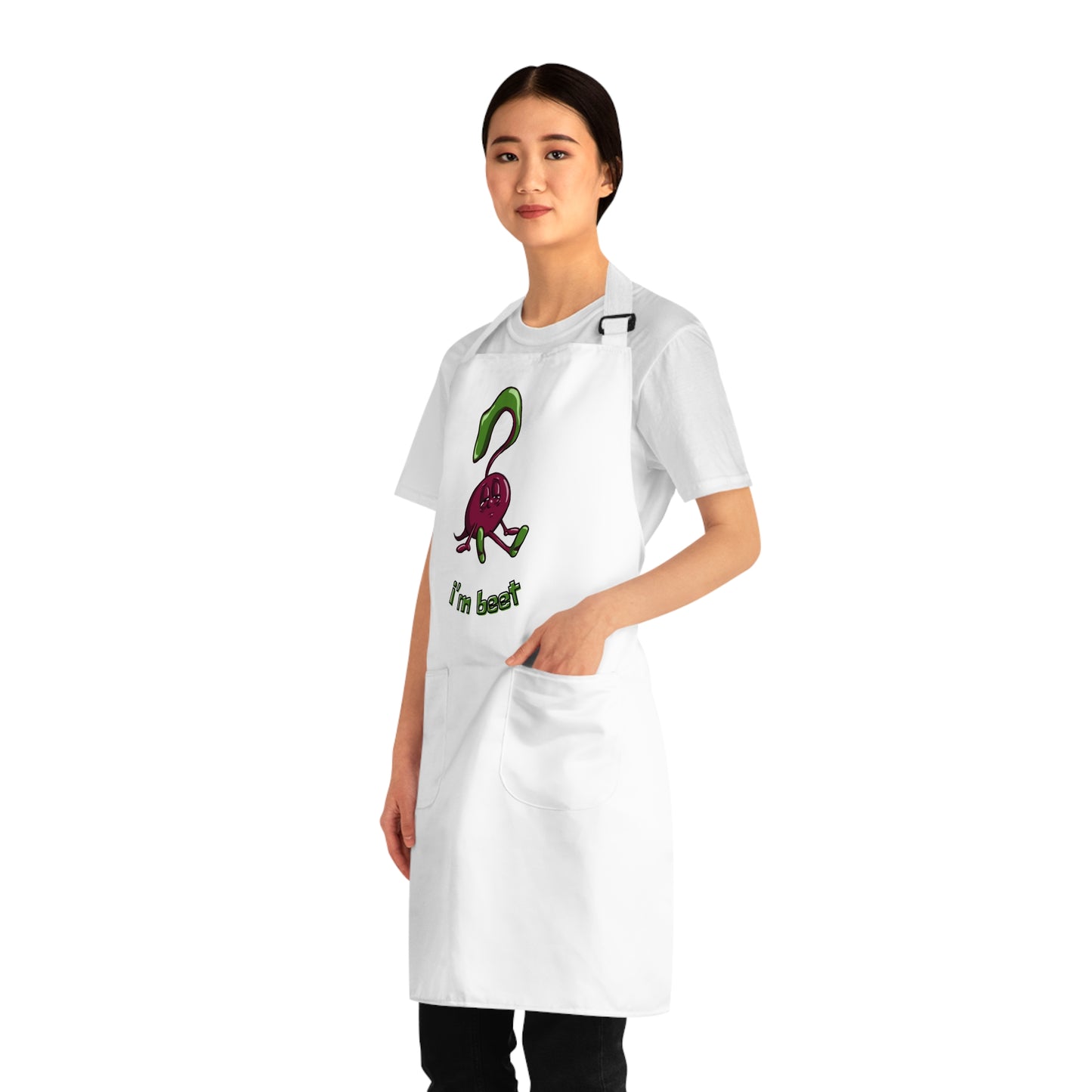 "I'm Beet" Apron with Pockets and Funny Beet Design
