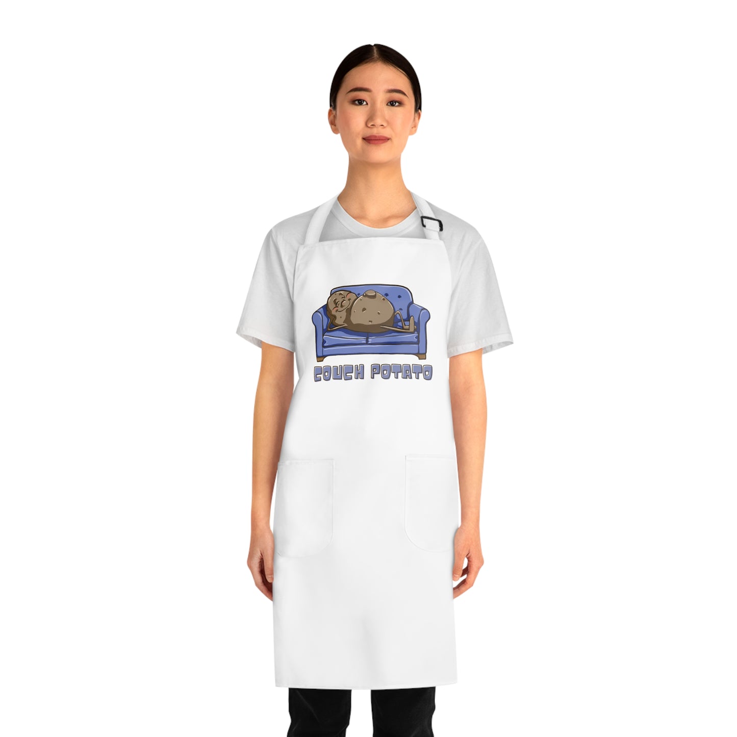"Couch Potato"  Apron with Pockets