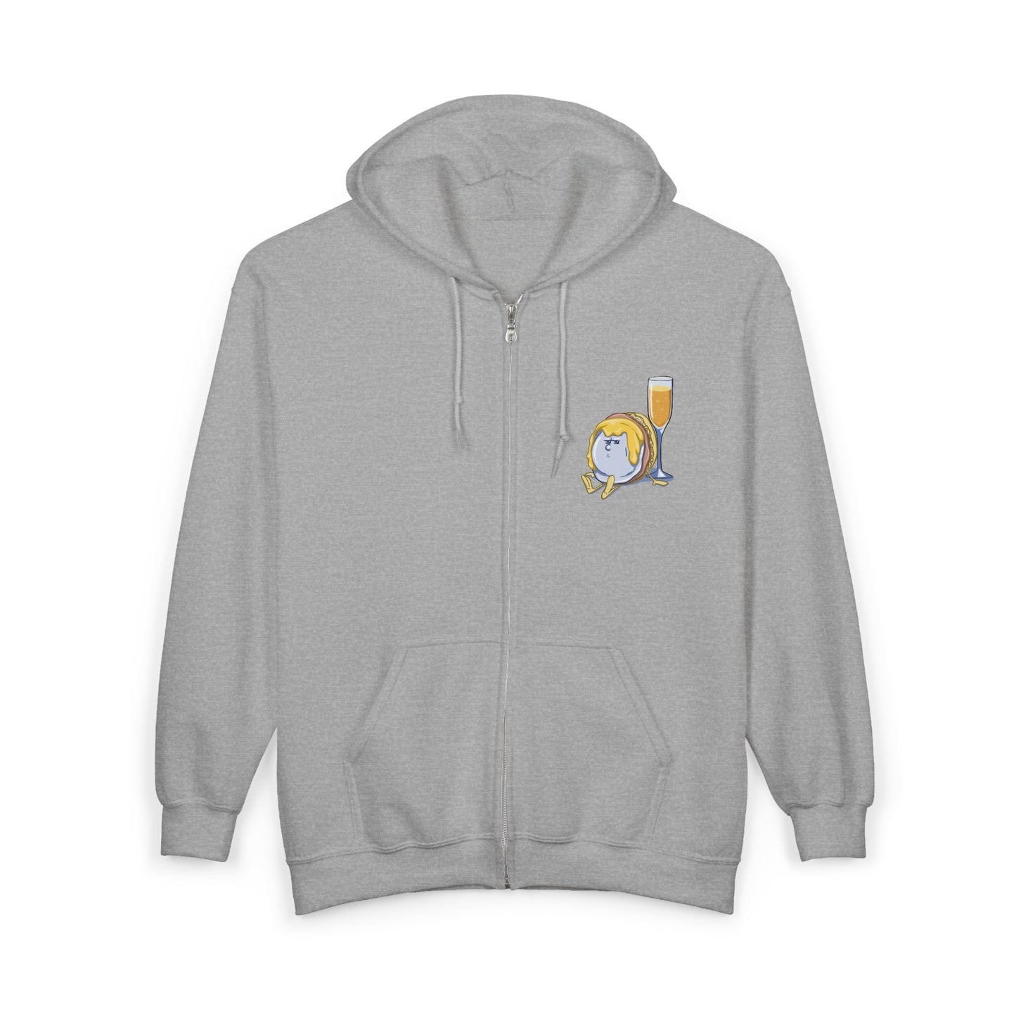 "I Have Resting Brunch Face" Unisex Heavy Blend™ Full Zip Hooded Sweatshirt