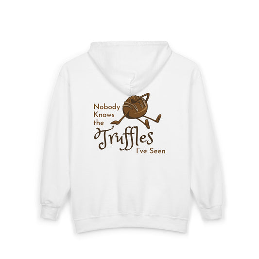 "Nobody Knows the Truffles I've Seen" Unisex Heavy Blend™ Full Zip Hooded Sweatshirt