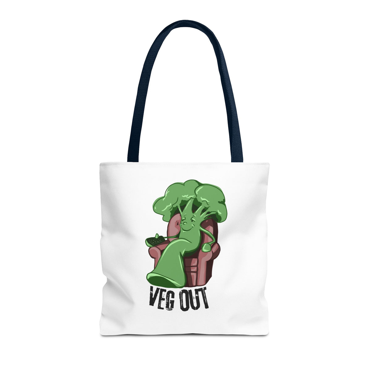 "Veg Out" Tote Bag - Fun Veggie Design for Plant Lovers