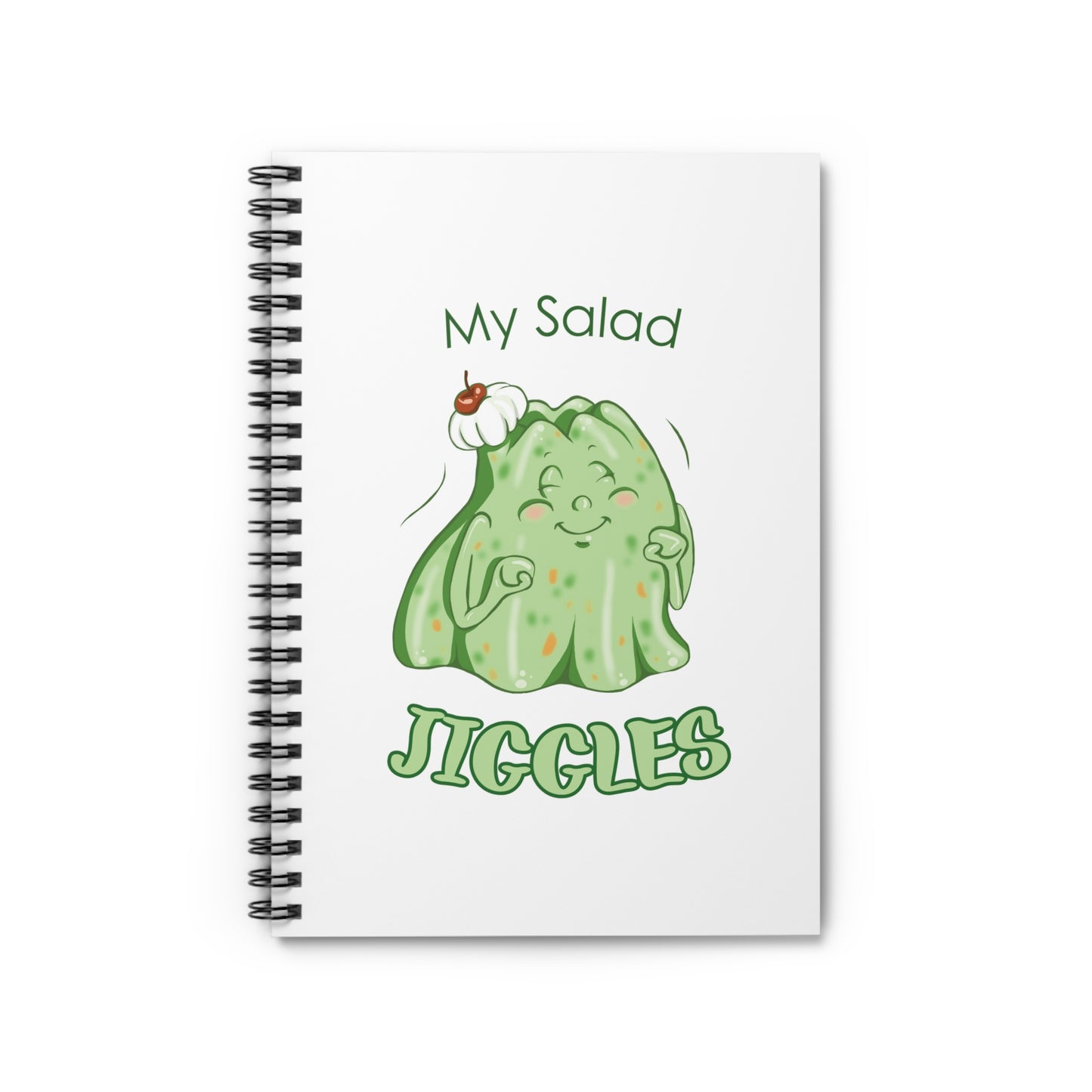 "My Salad Jiggles" Spiral Journal