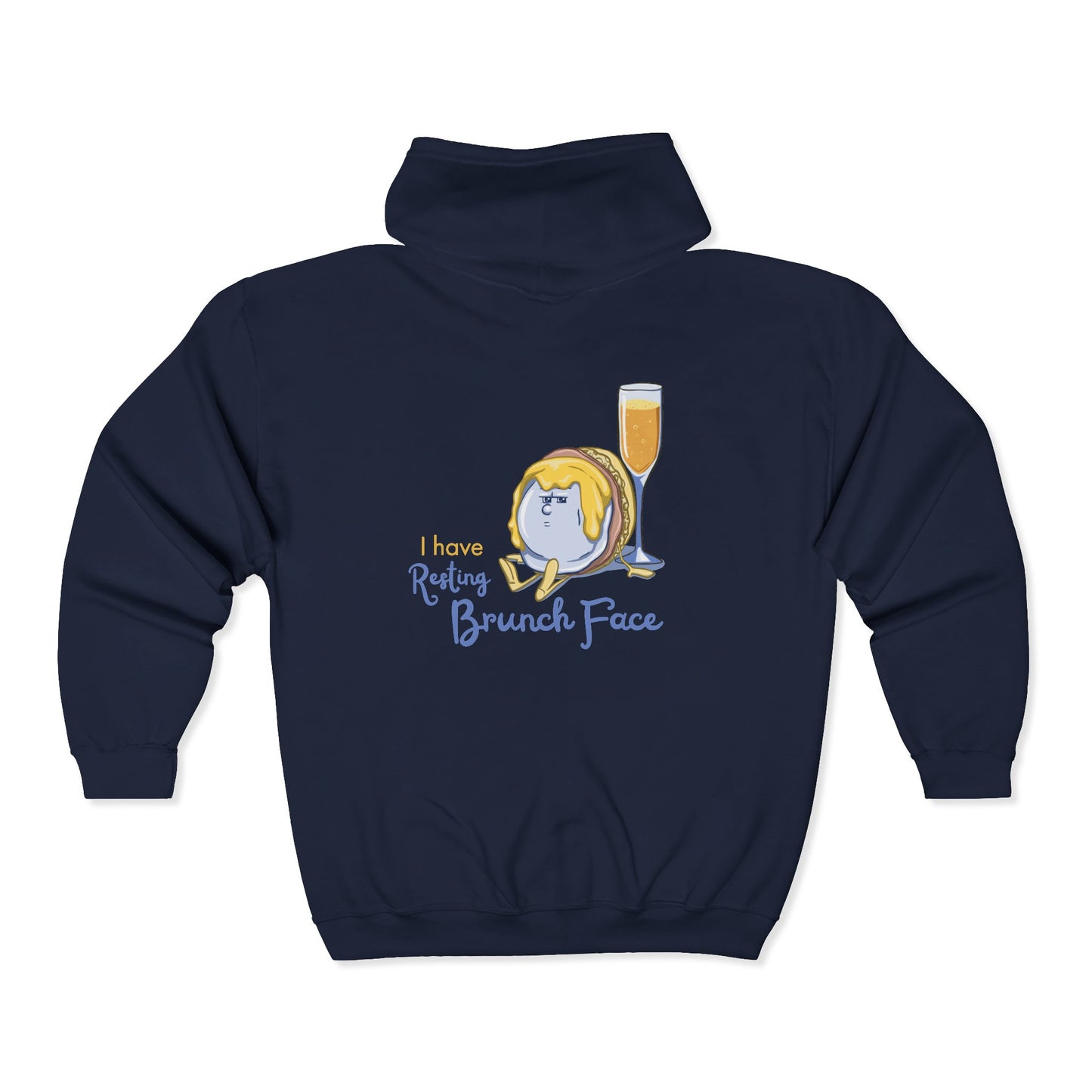 "I Have Resting Brunch Face" Unisex Heavy Blend™ Full Zip Hooded Sweatshirt