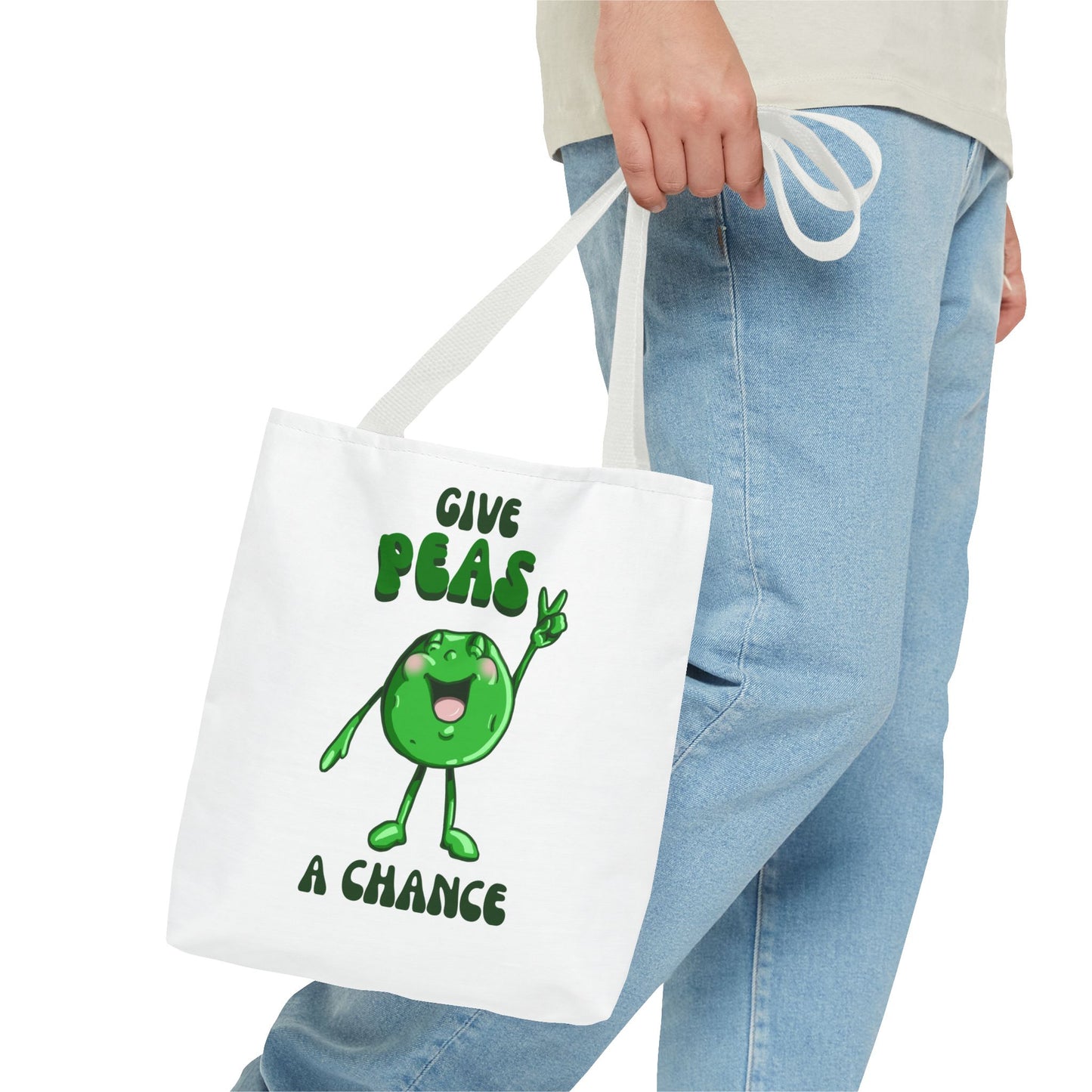 "Give Peas a Chance" Tote Bag