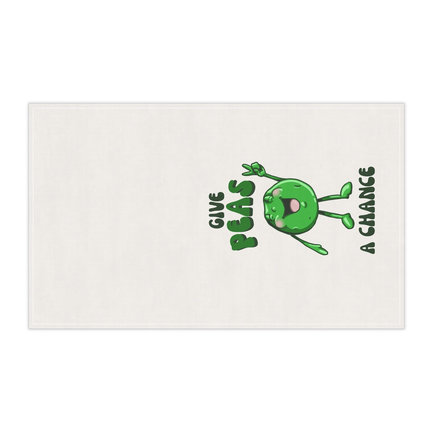 "Give Peas a Chance" Tea Towels (cotton, poly)
