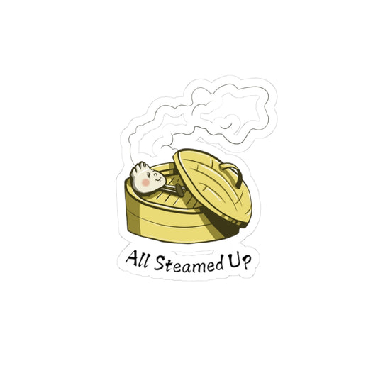 "All Steamed Up" Kiss-Cut Stickers