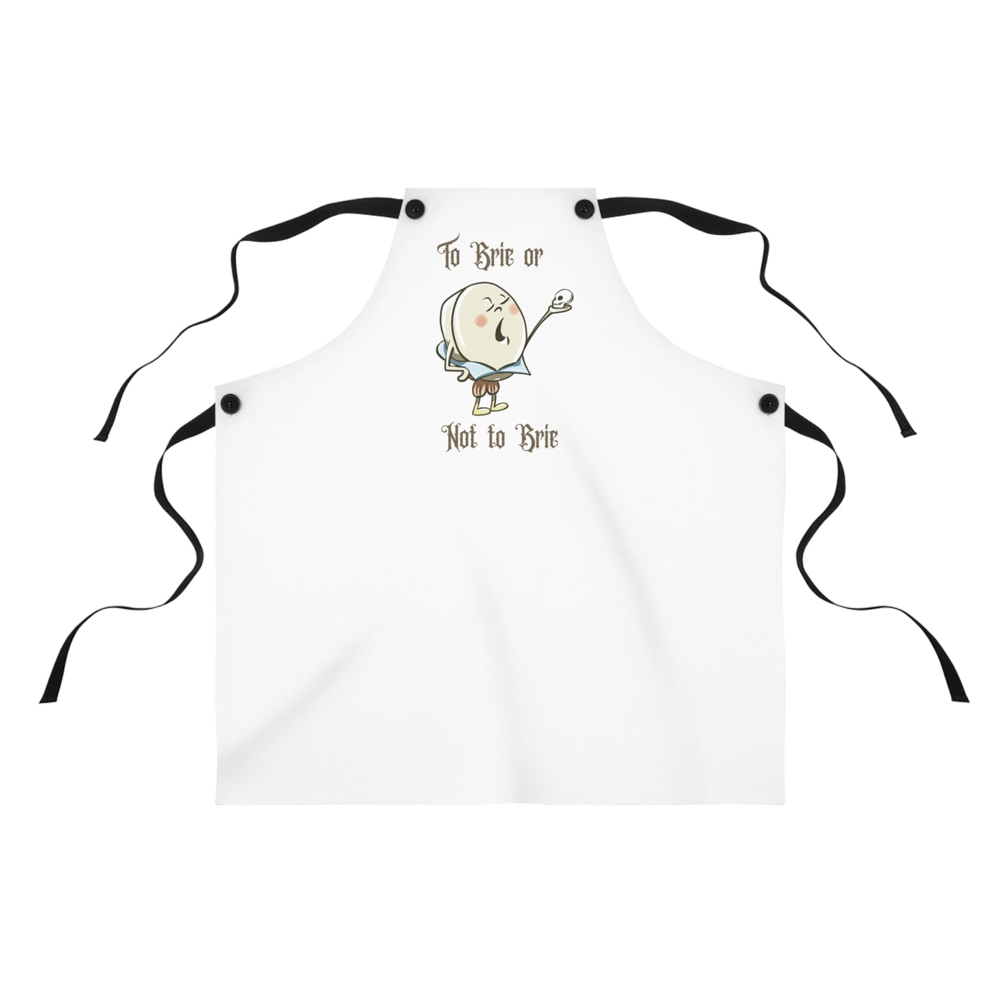 "To Brie or Not to Brie" Apron with Contrasting Straps