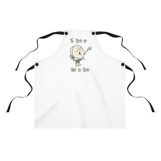 "To Brie or Not to Brie" Apron with Contrasting Straps