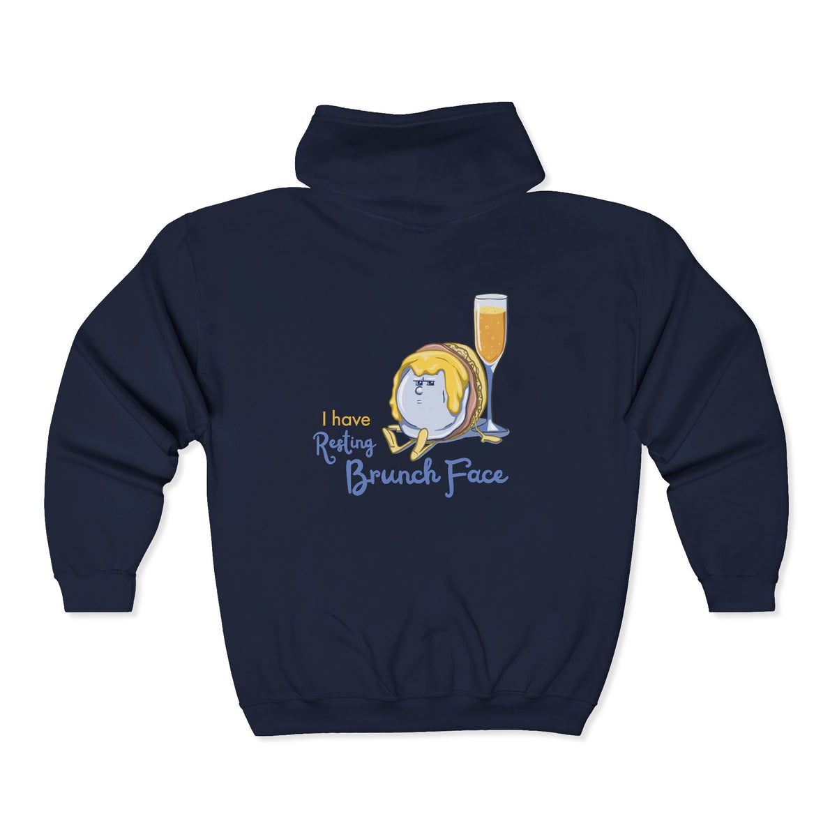 "I Have Resting Brunch Face" Unisex Heavy Blend™ Full Zip Hooded Sweatshirt