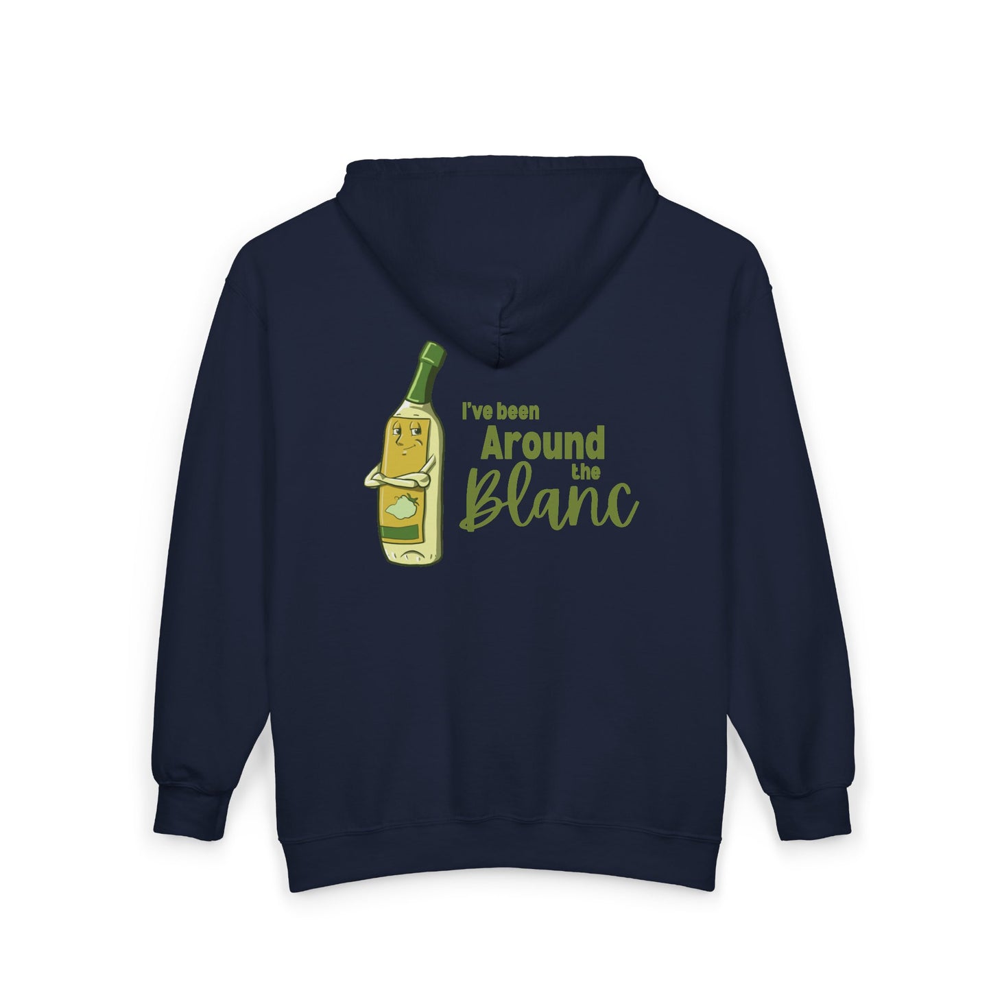 "I've Been Around the Blanc" Unisex Heavy Blend™ Full Zip Hooded Sweatshirt