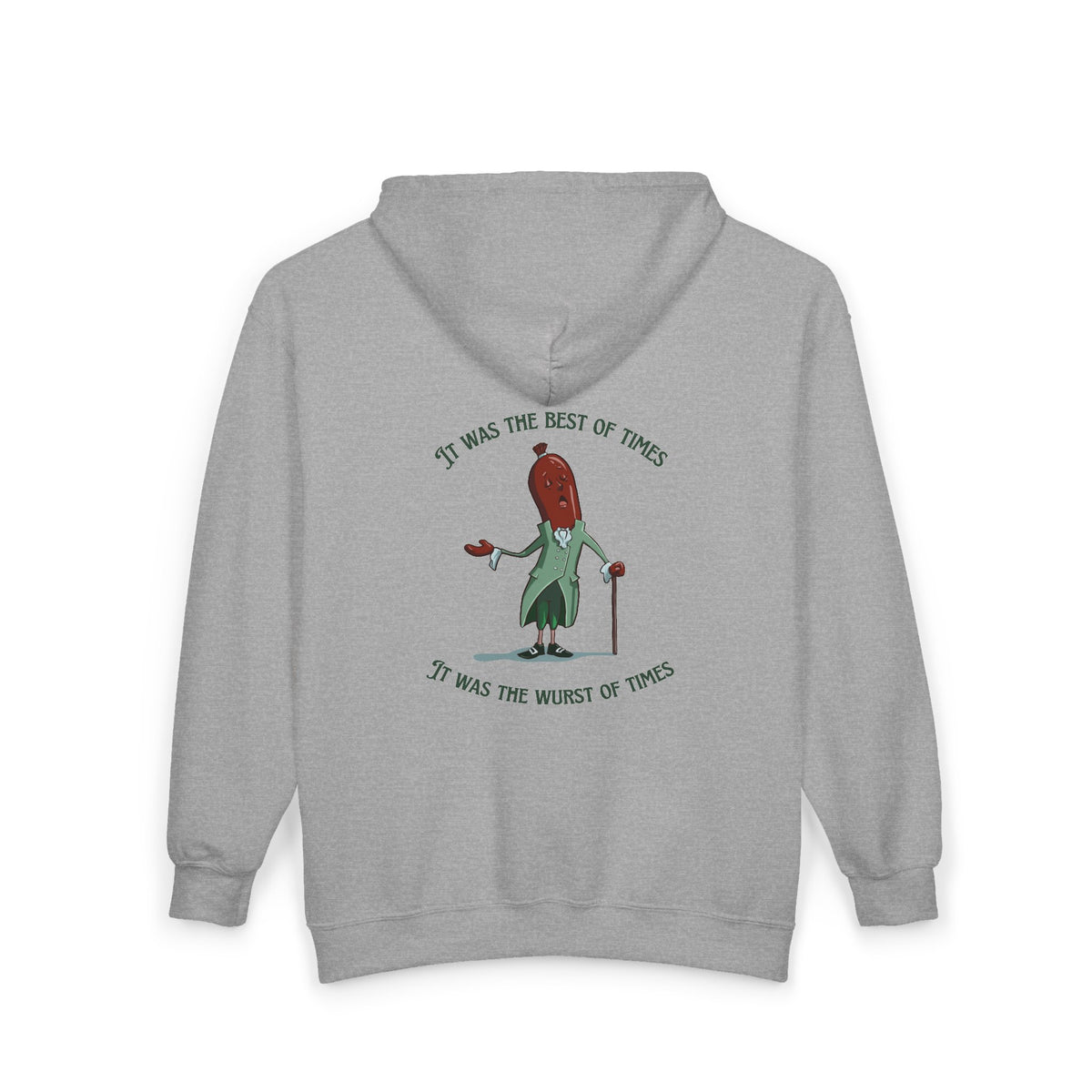 "It Was the Best of Times, It Was the Wurst of Times" Unisex Heavy Blend™ Full Zip Hooded Sweatshirt