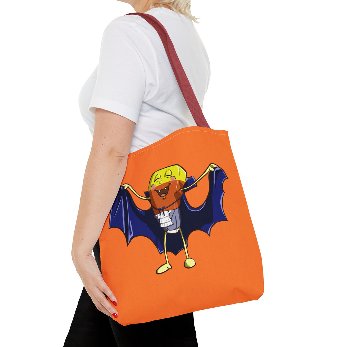 "Candy Corn Dracula" Tote Bag