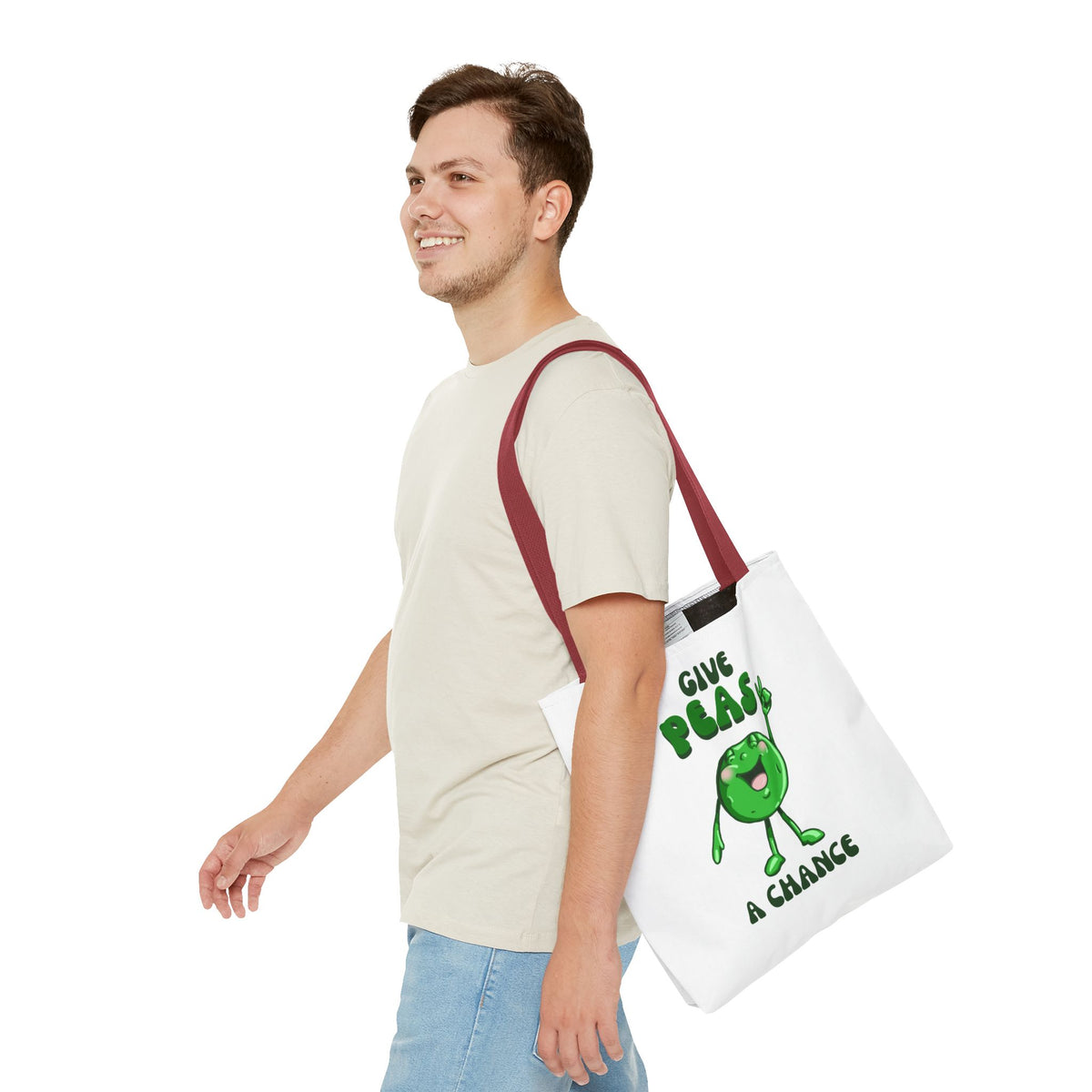 "Give Peas a Chance" Tote Bag