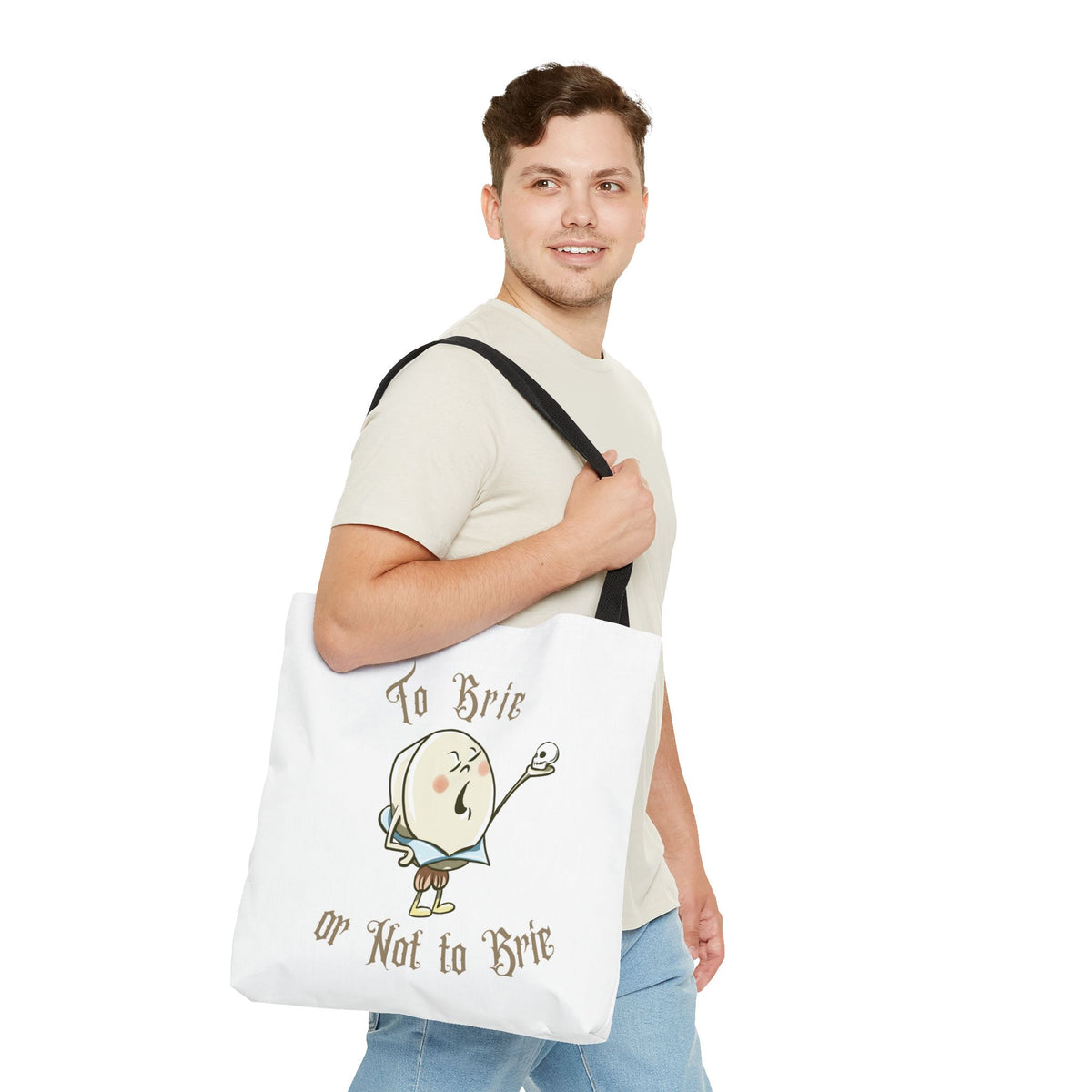 "To Brie or Not to Brie" Tote Bag