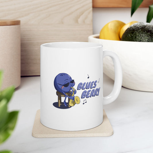 "Blues Berry" Ceramic Mug