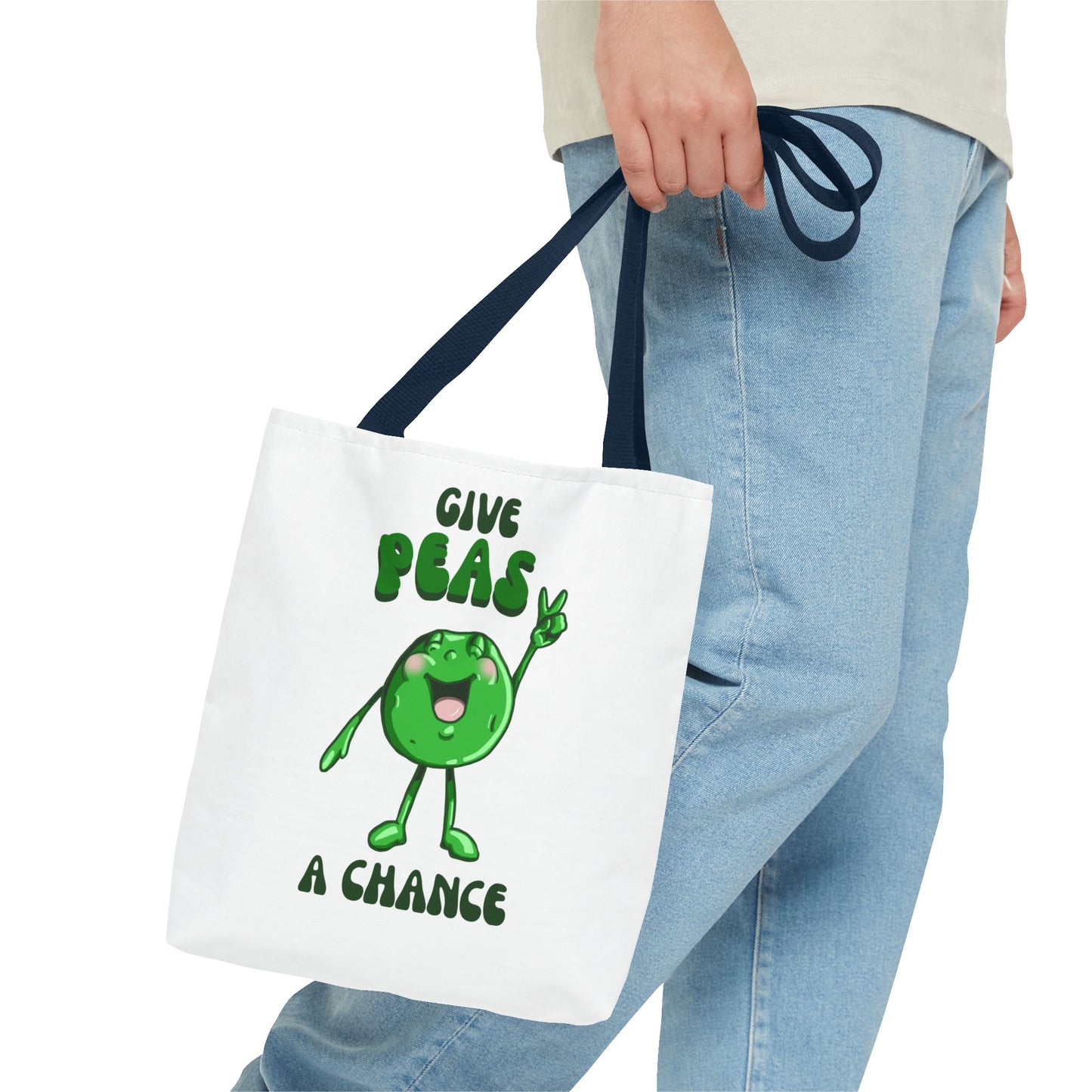 "Give Peas a Chance" Tote Bag