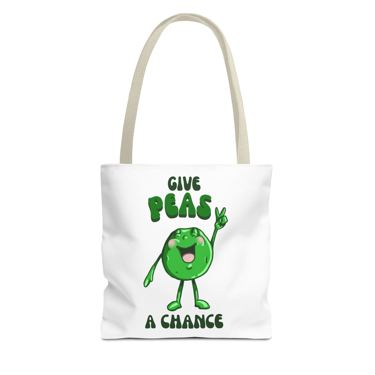 "Give Peas a Chance" Tote Bag