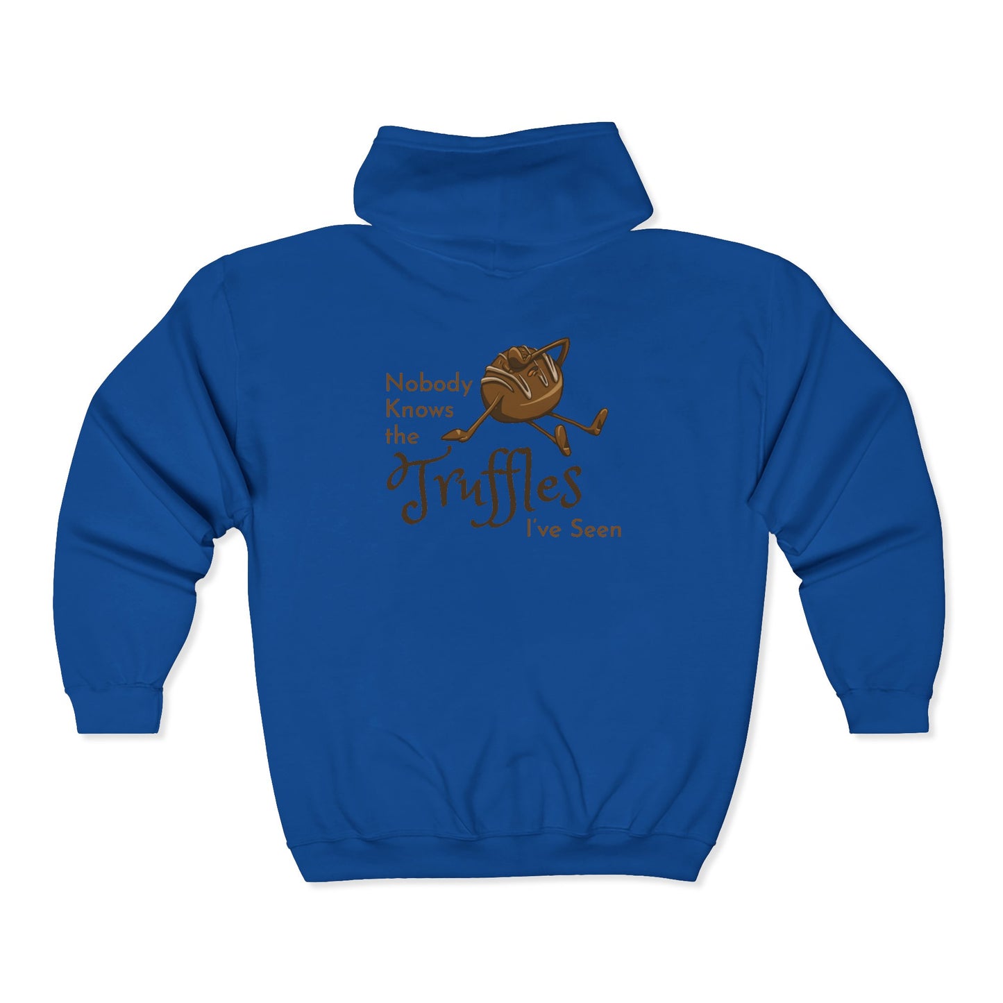 "Nobody Knows the Truffles I've Seen" Unisex Heavy Blend™ Full Zip Hooded Sweatshirt