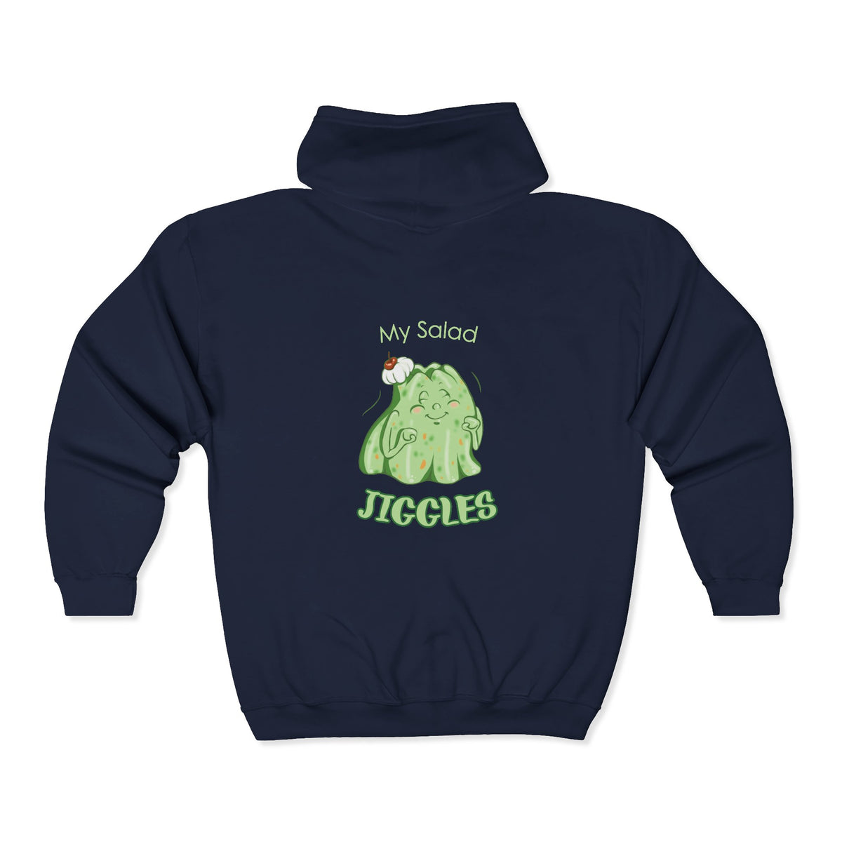 "My Salad Jiggles" Unisex Heavy Blend™ Full Zip Hooded Sweatshirt