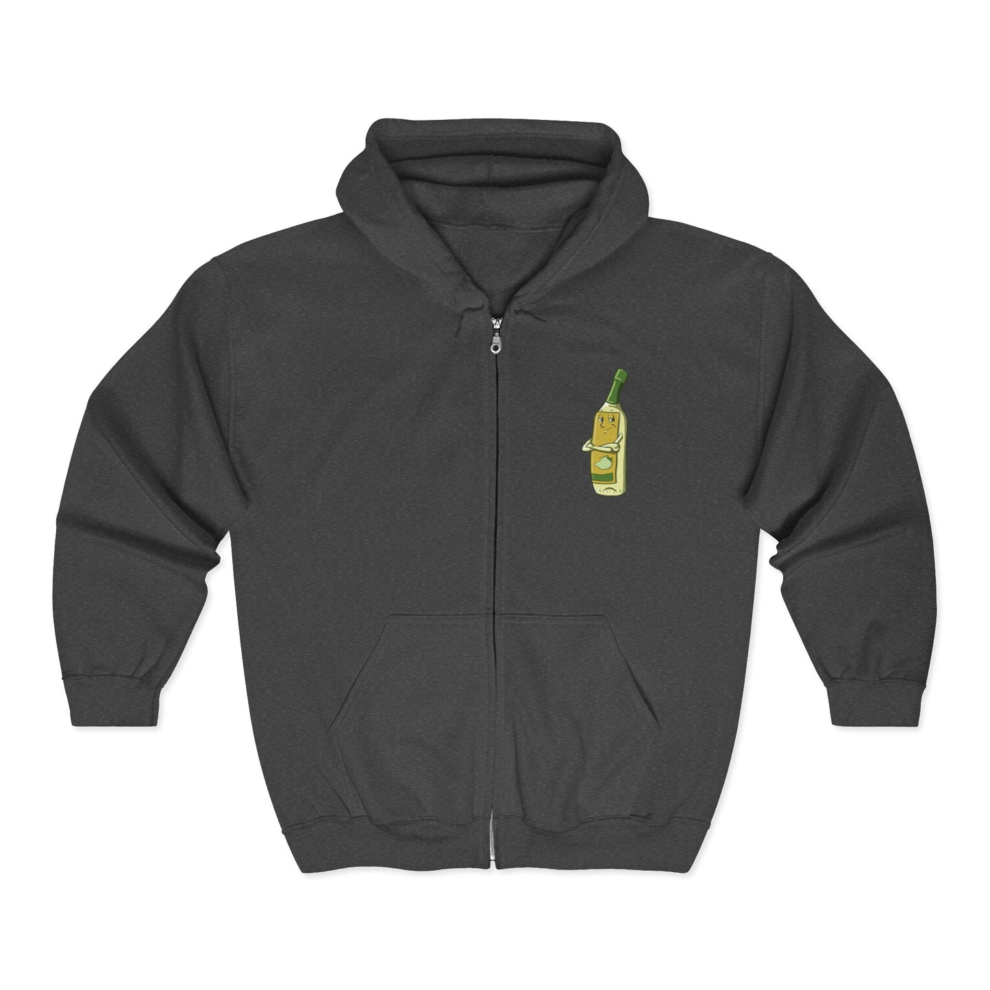 "I've Been Around the Blanc" Unisex Heavy Blend™ Full Zip Hooded Sweatshirt