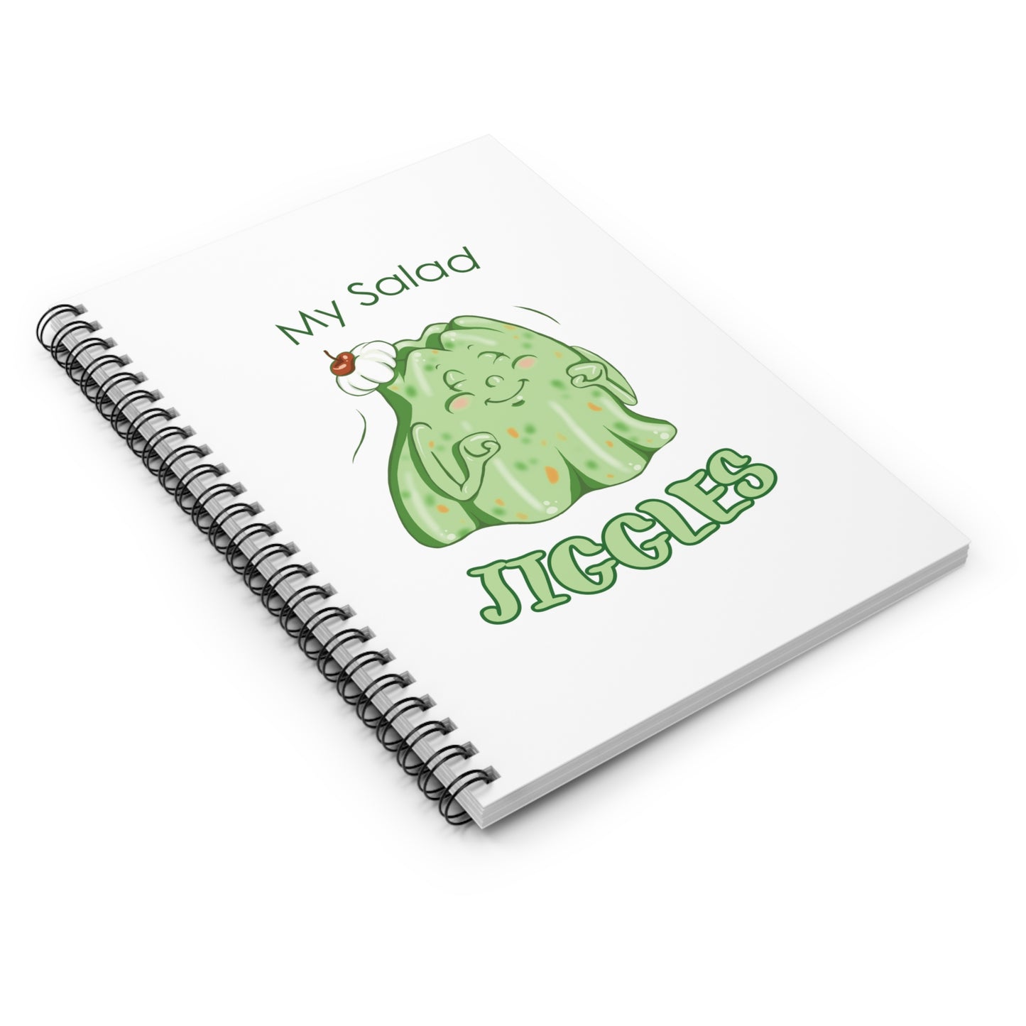 "My Salad Jiggles" Spiral Journal