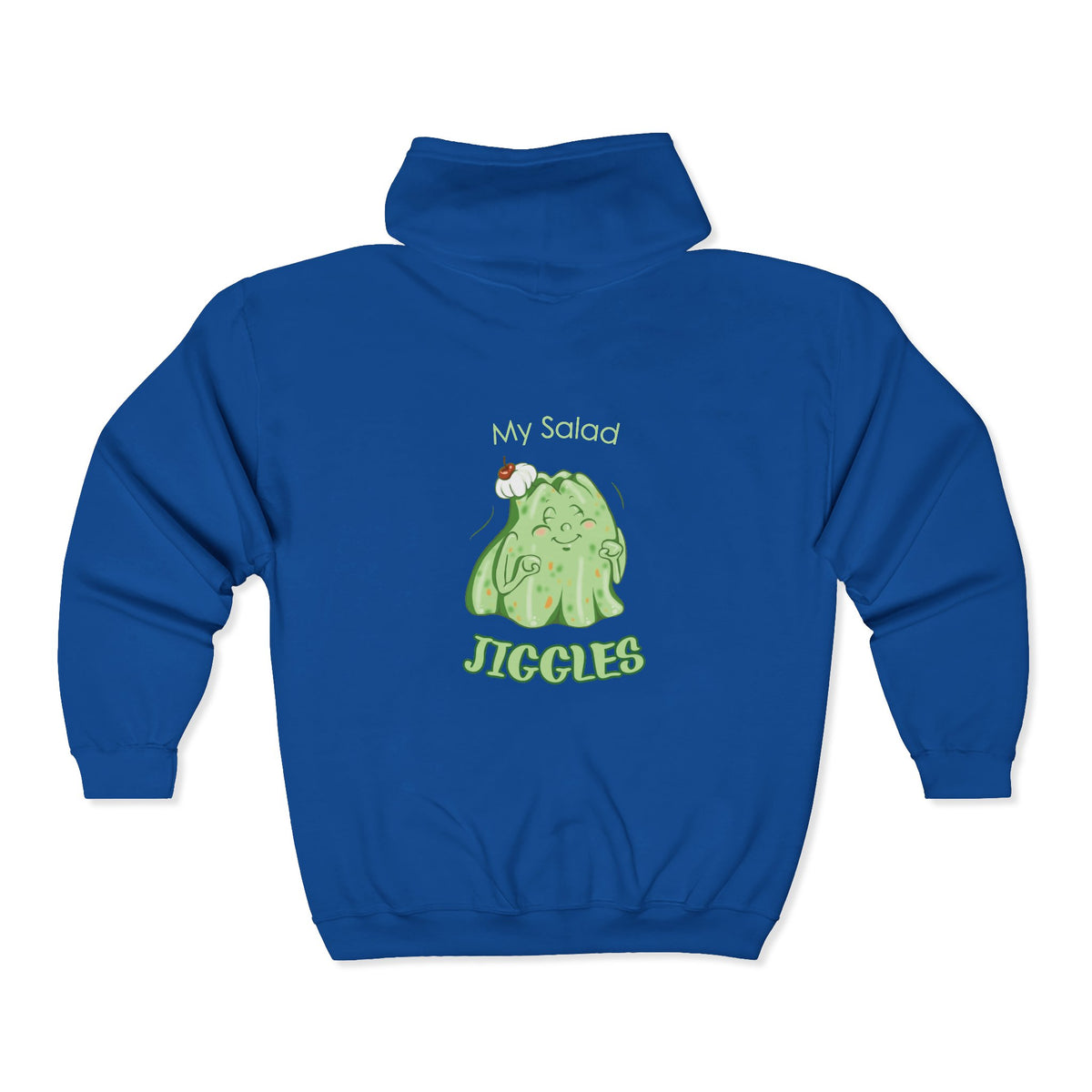 "My Salad Jiggles" Unisex Heavy Blend™ Full Zip Hooded Sweatshirt
