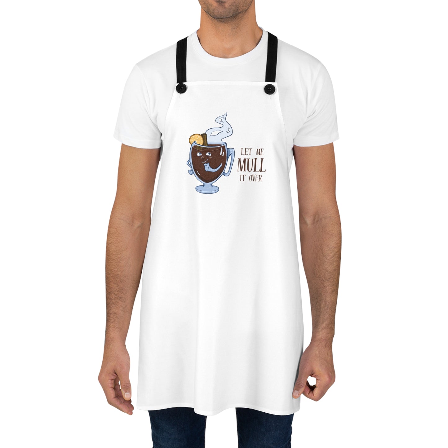 "Let Me Mull It Over" Apron with Contrasting Straps