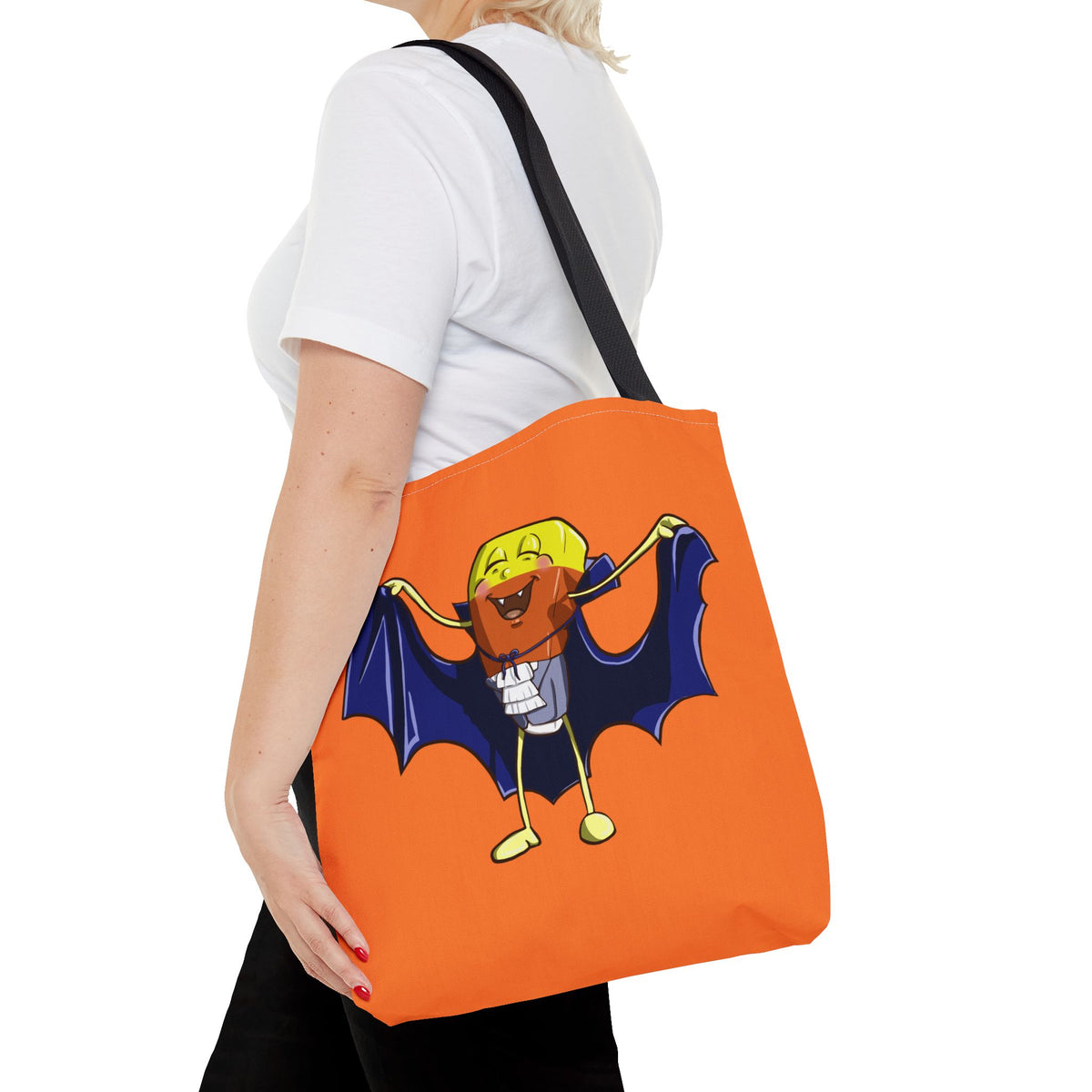 "Candy Corn Dracula" Tote Bag