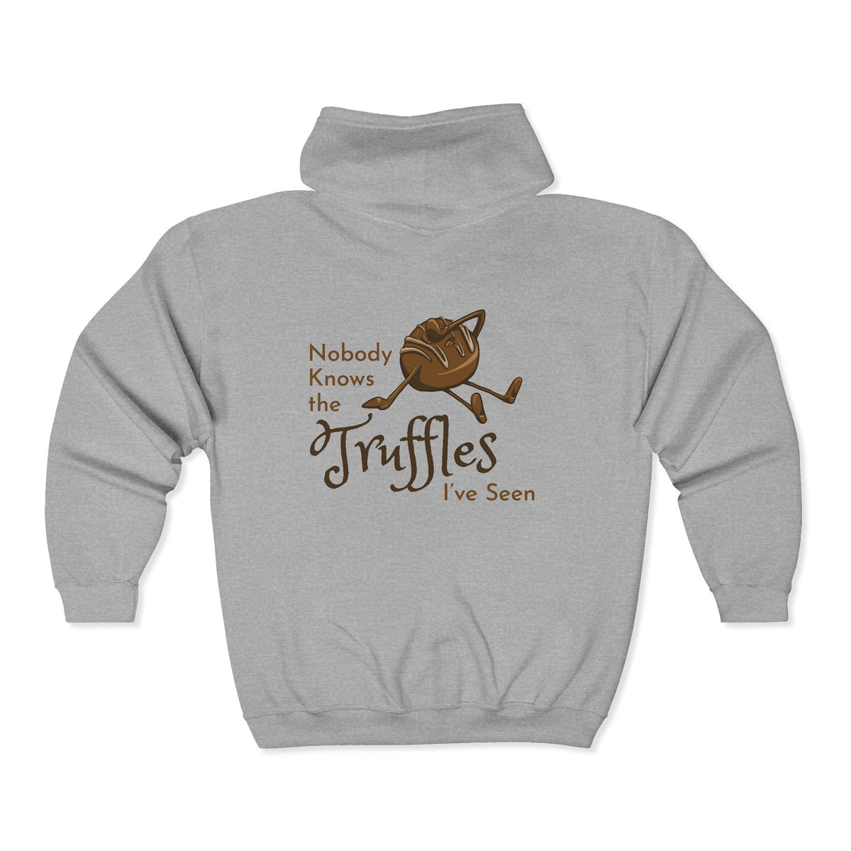 "Nobody Knows the Truffles I've Seen" Unisex Heavy Blend™ Full Zip Hooded Sweatshirt