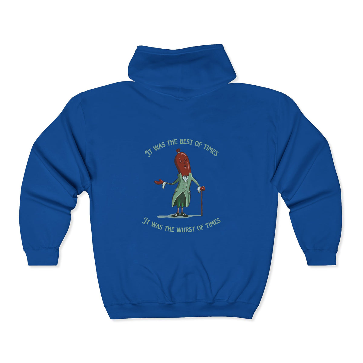 "It Was the Best of Times, It Was the Wurst of Times" Unisex Heavy Blend™ Full Zip Hooded Sweatshirt