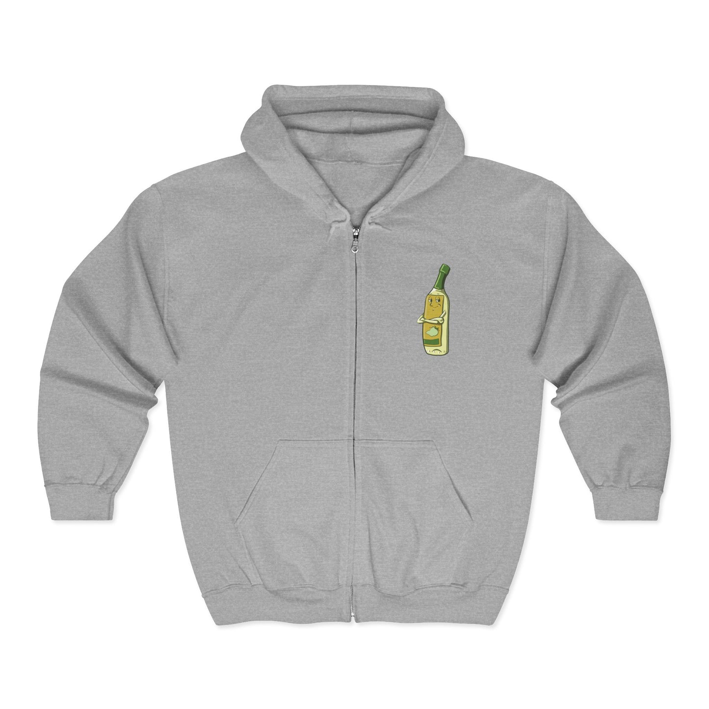 "I've Been Around the Blanc" Unisex Heavy Blend™ Full Zip Hooded Sweatshirt