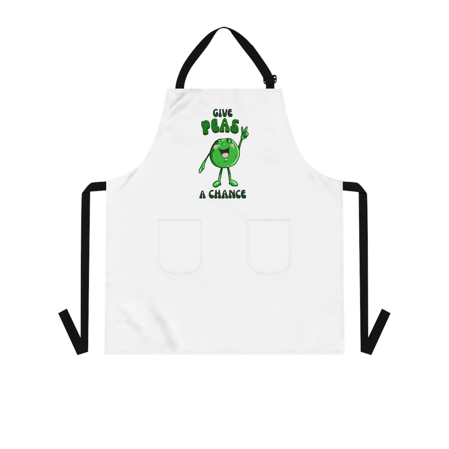"Give Peas a Chance" Apron with Pockets