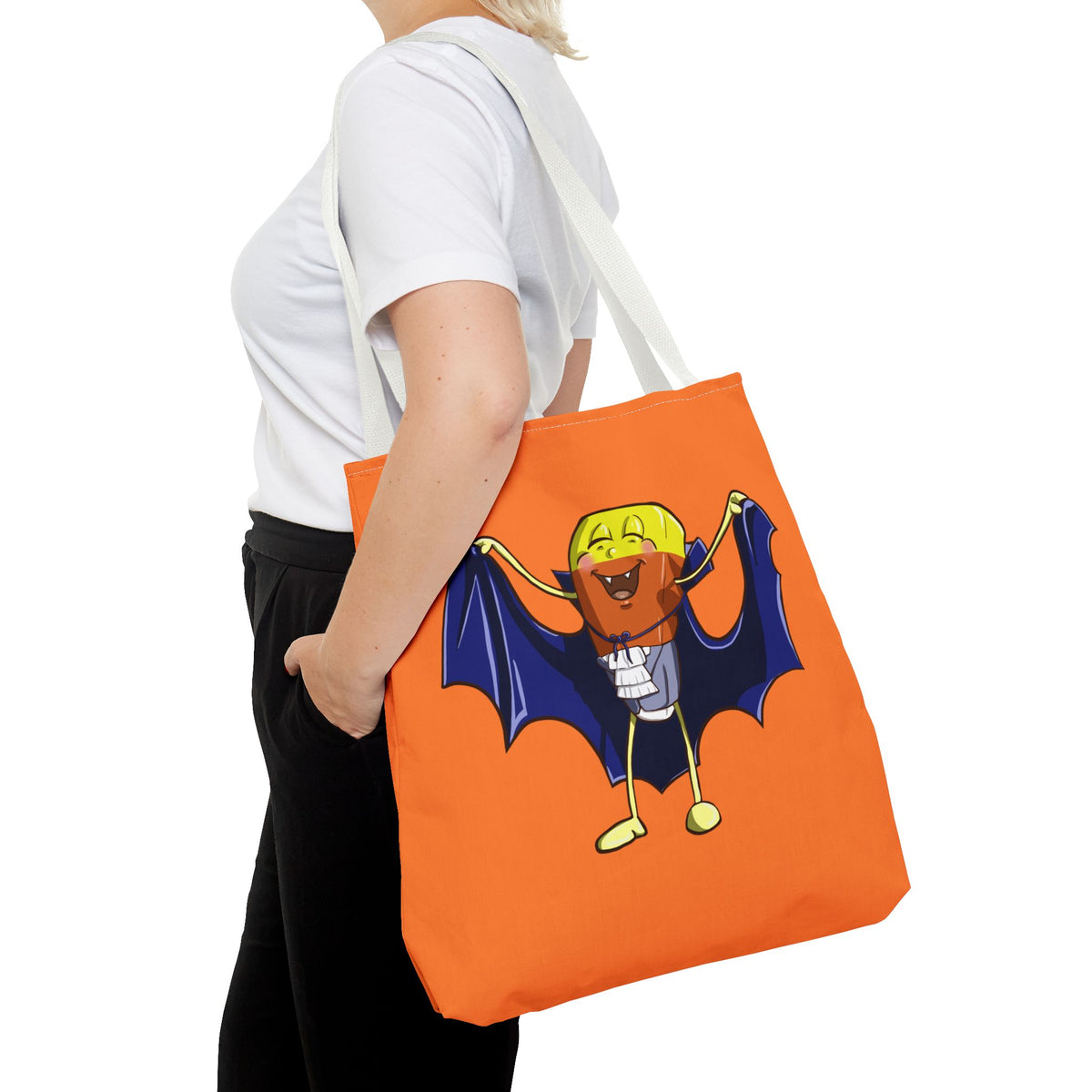 "Candy Corn Dracula" Tote Bag