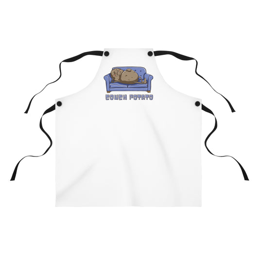 "Couch Potato" Apron with Contrasting Strap