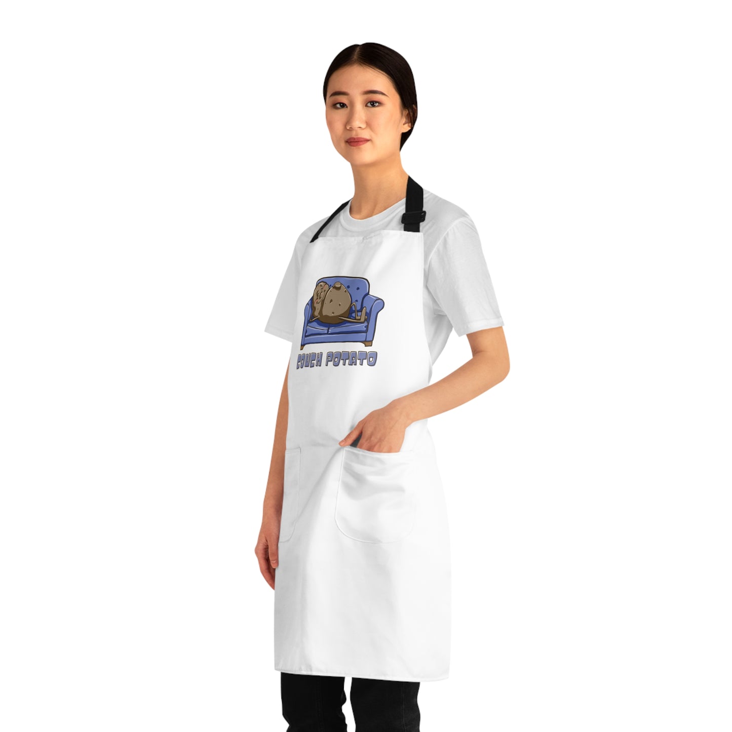 "Couch Potato"  Apron with Pockets