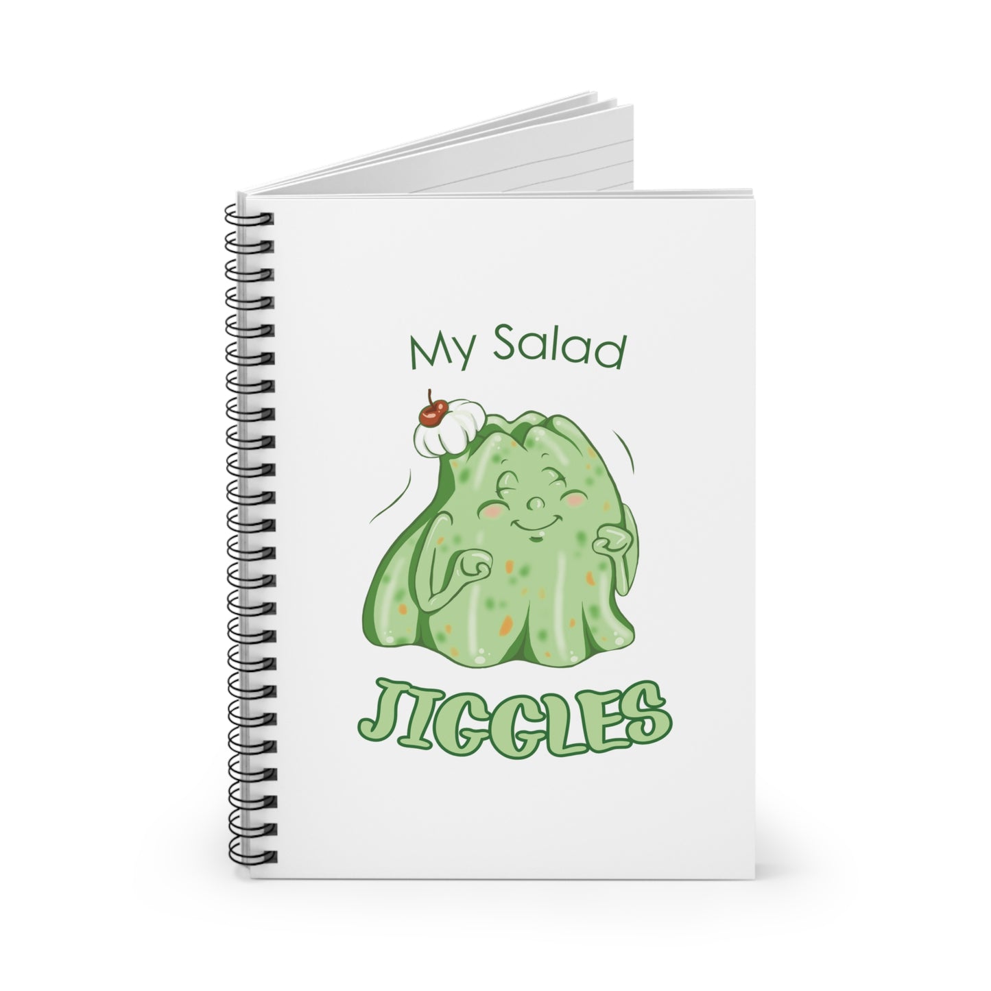 "My Salad Jiggles" Spiral Journal